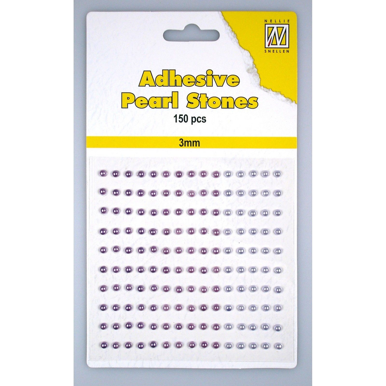 Nellie's Choice • Adhesive Pearls 150pcs/Sheet 3mm 3 Tones Violet