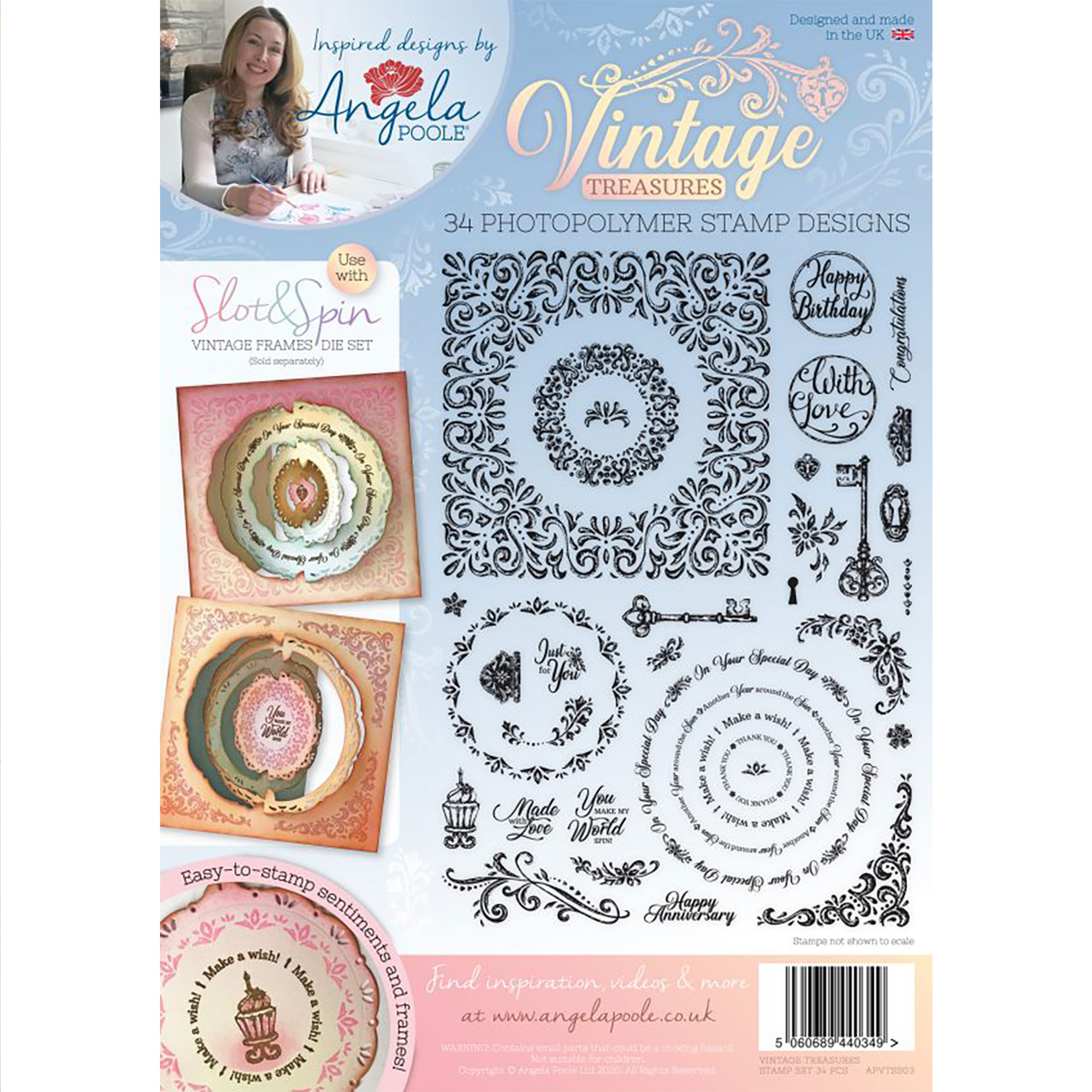 Creative Expressions • Vintage clear stamp set Treasures