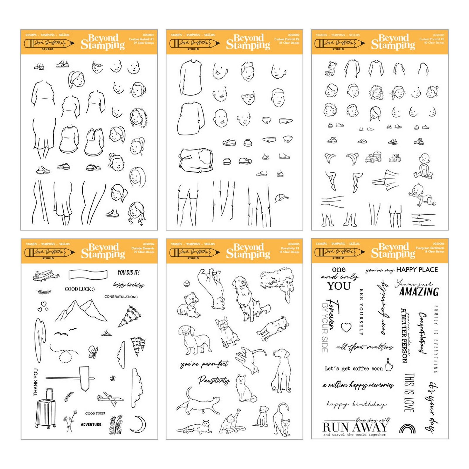 Spellbinders • Beyond Stamping Custom Portrait I Want It All! Bundle by Josh Griffiths Studio