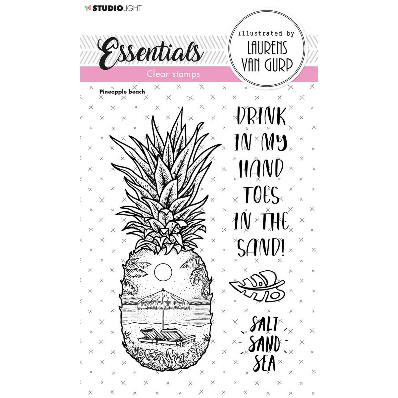 Studio Light • Essentials Clear Stamp Pineapple Beach