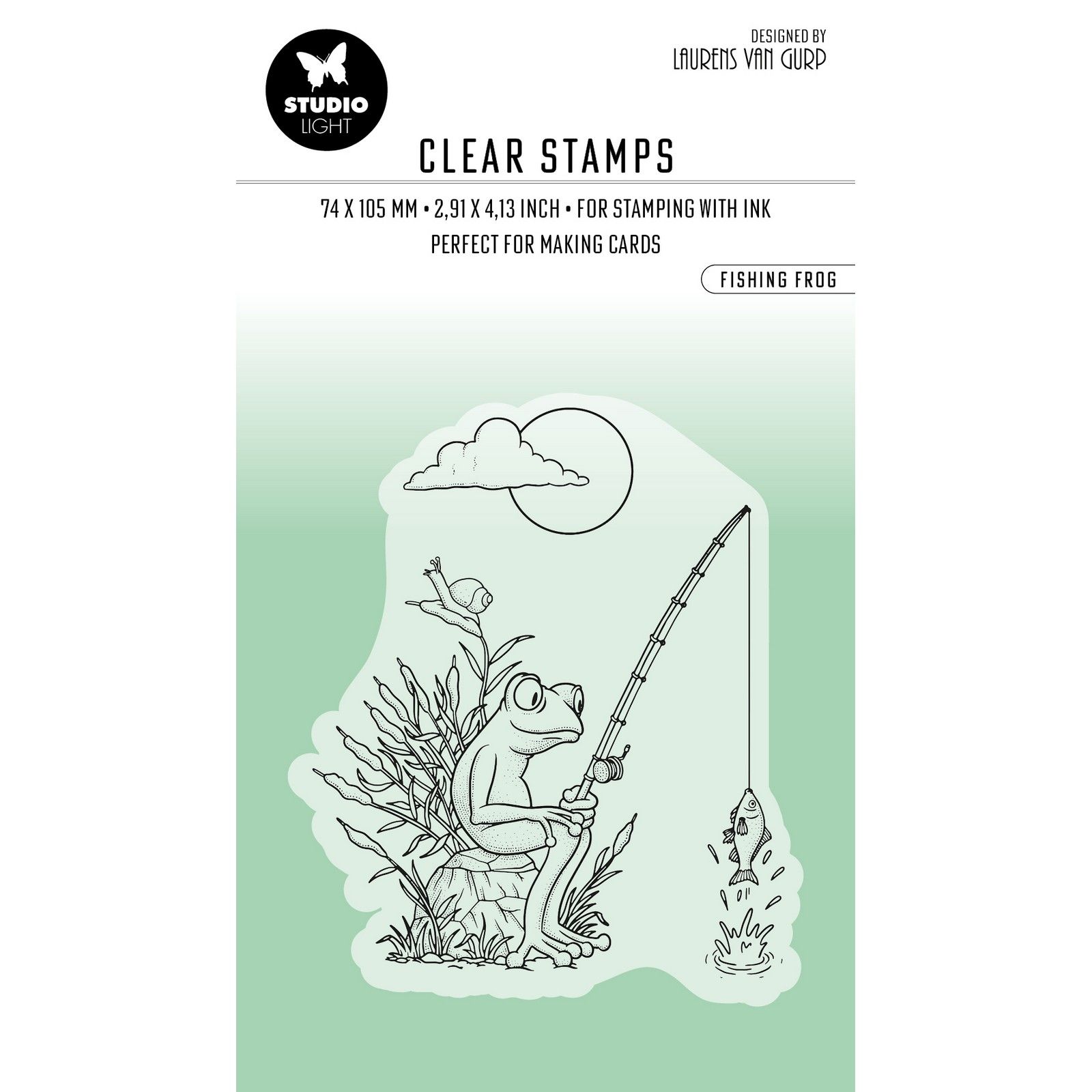 Studio Light  • By Laurens Clear Stamp Fishing Frog
