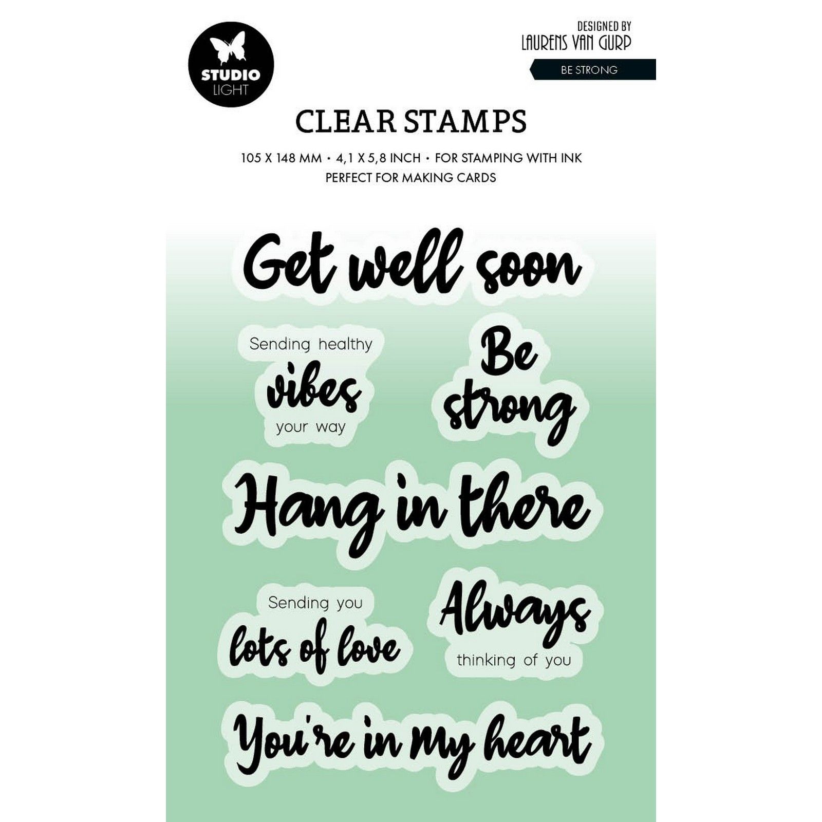 Studio Light • By Laurens Clear Stamp Be Strong