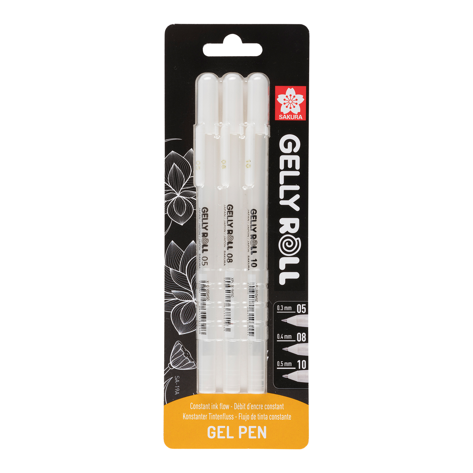 10 Pack White Gel Pen Set