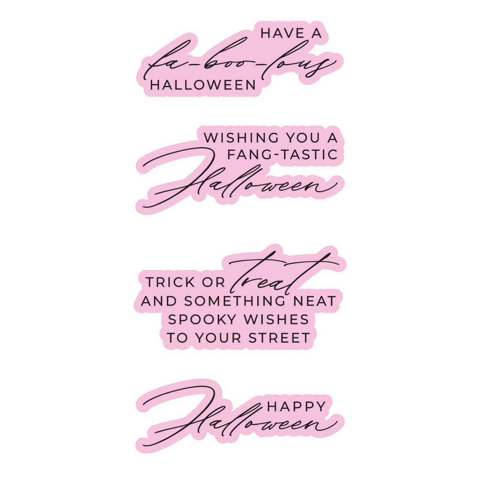 Spellbinders • Happy Halloween Sentiments Press + Foil Plate & Die Set by Yana Smakula