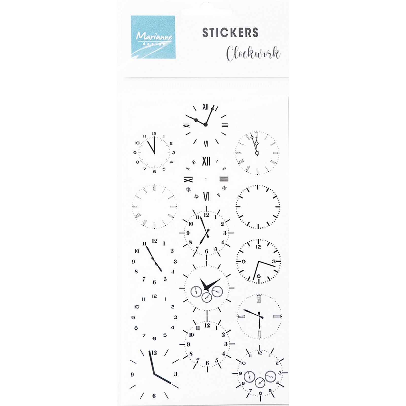 Marianne Design • Decoration Stickers Clockwork