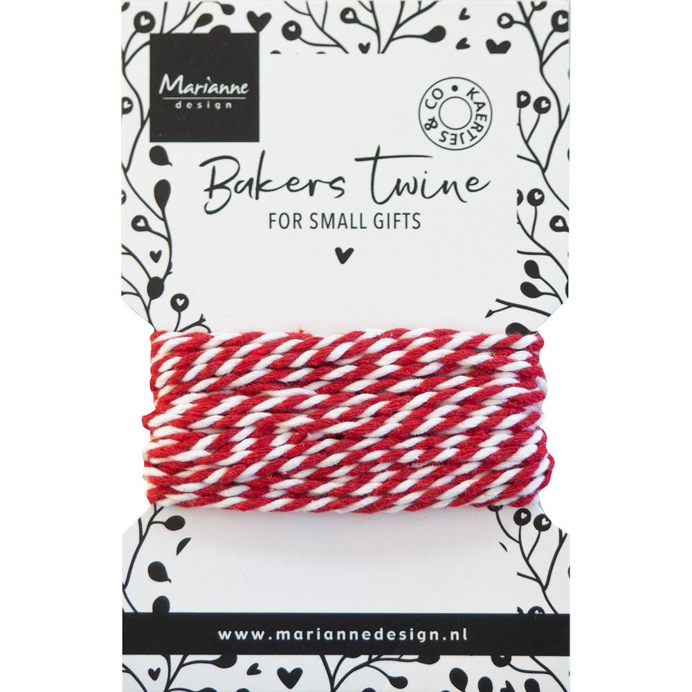 Marianne Design • Bakers Twine Red & White