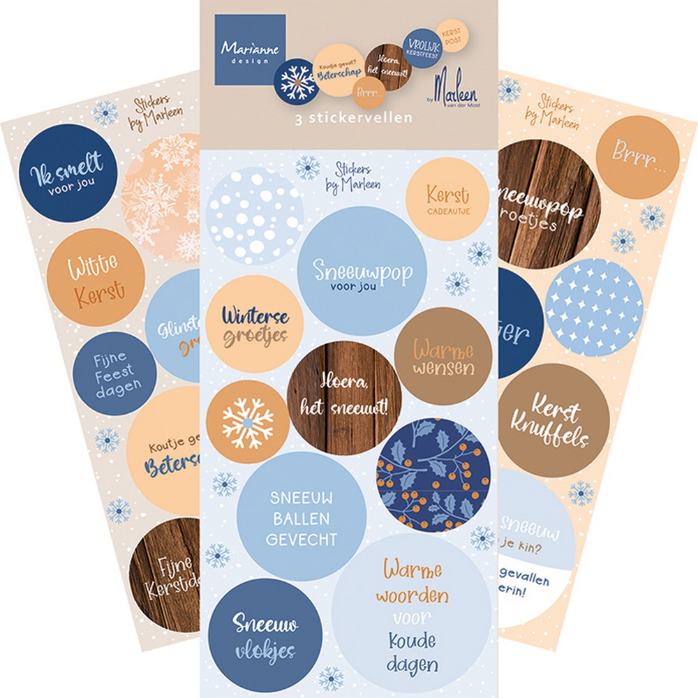 Marianne Design • Decoratie Materiaal Stickers - Frosty Winter by Marleen