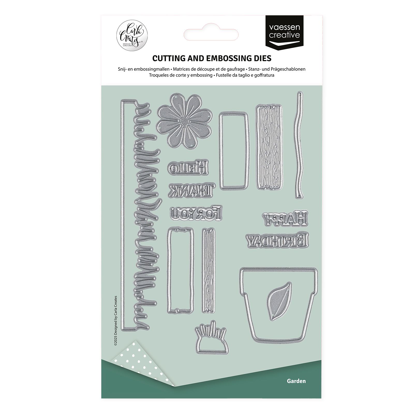 Vaessen Creative • Troqueles de Corte y Embossing Garden 15uds