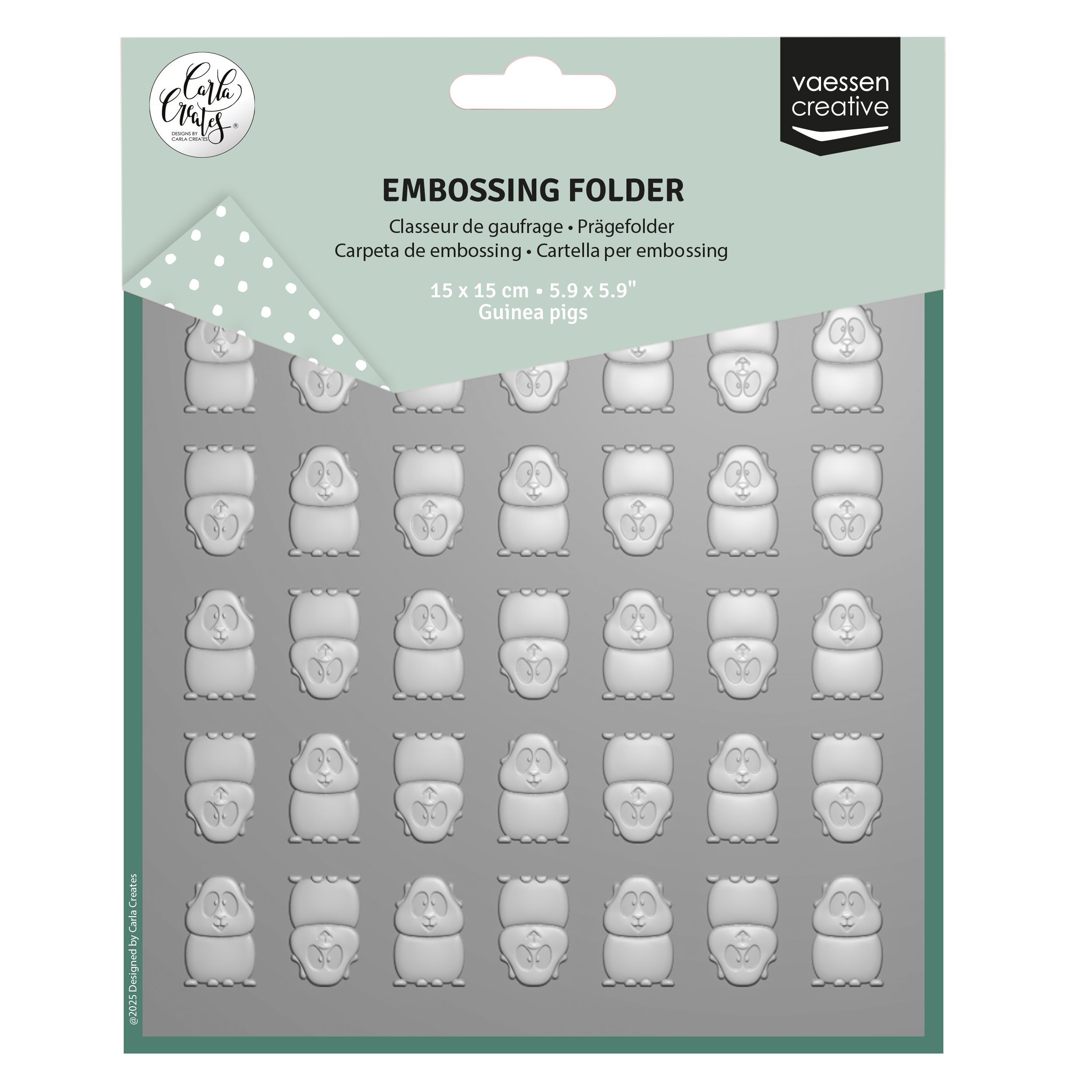 Vaessen Creative • Carpeta de Embossing Cobayas