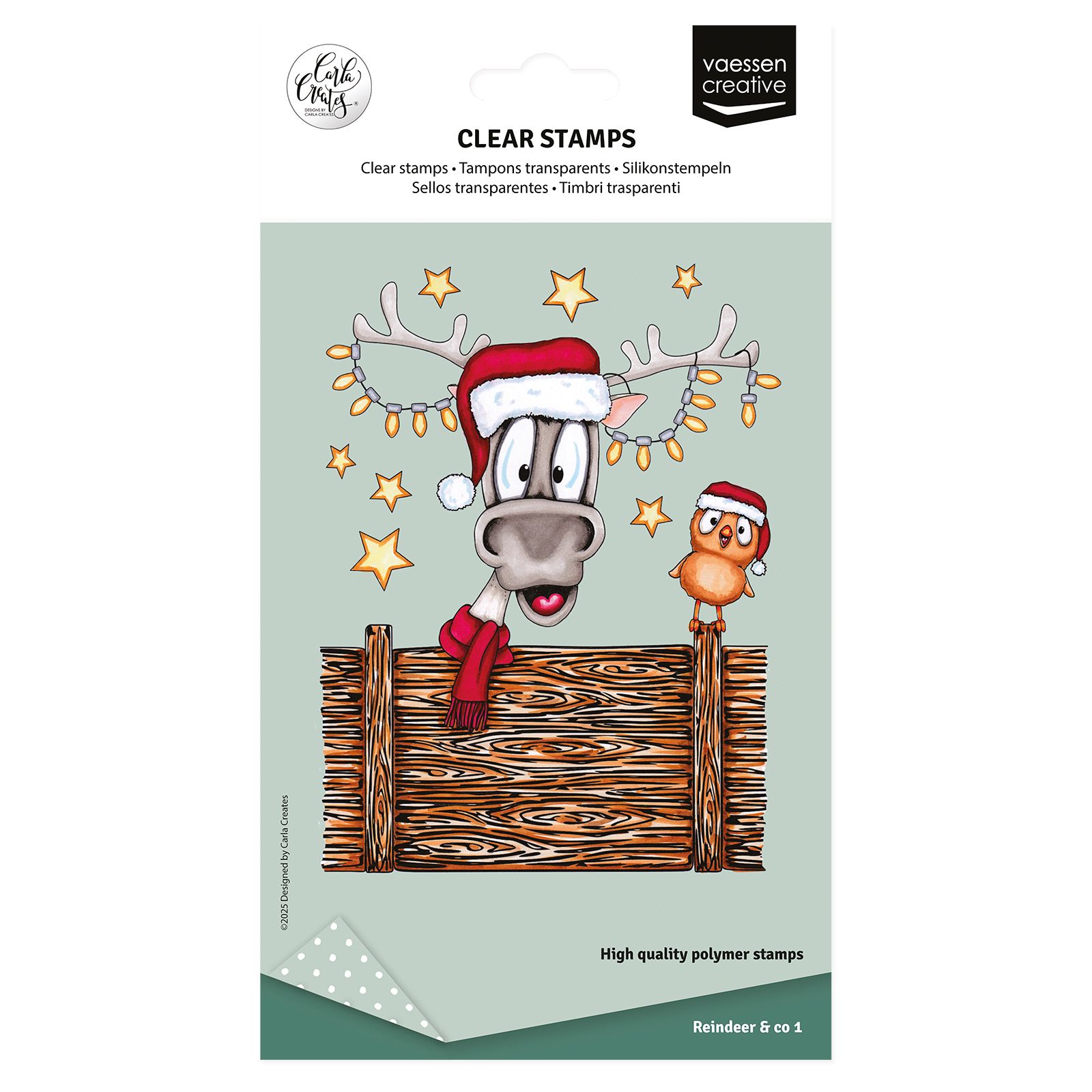 Vaessen Creative • Clear Stamps Rendier 1 14st.