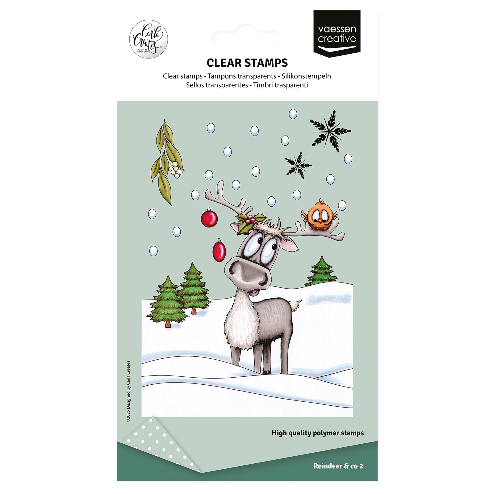 Vaessen Creative • Clear Stamps Rendier 2 14st.