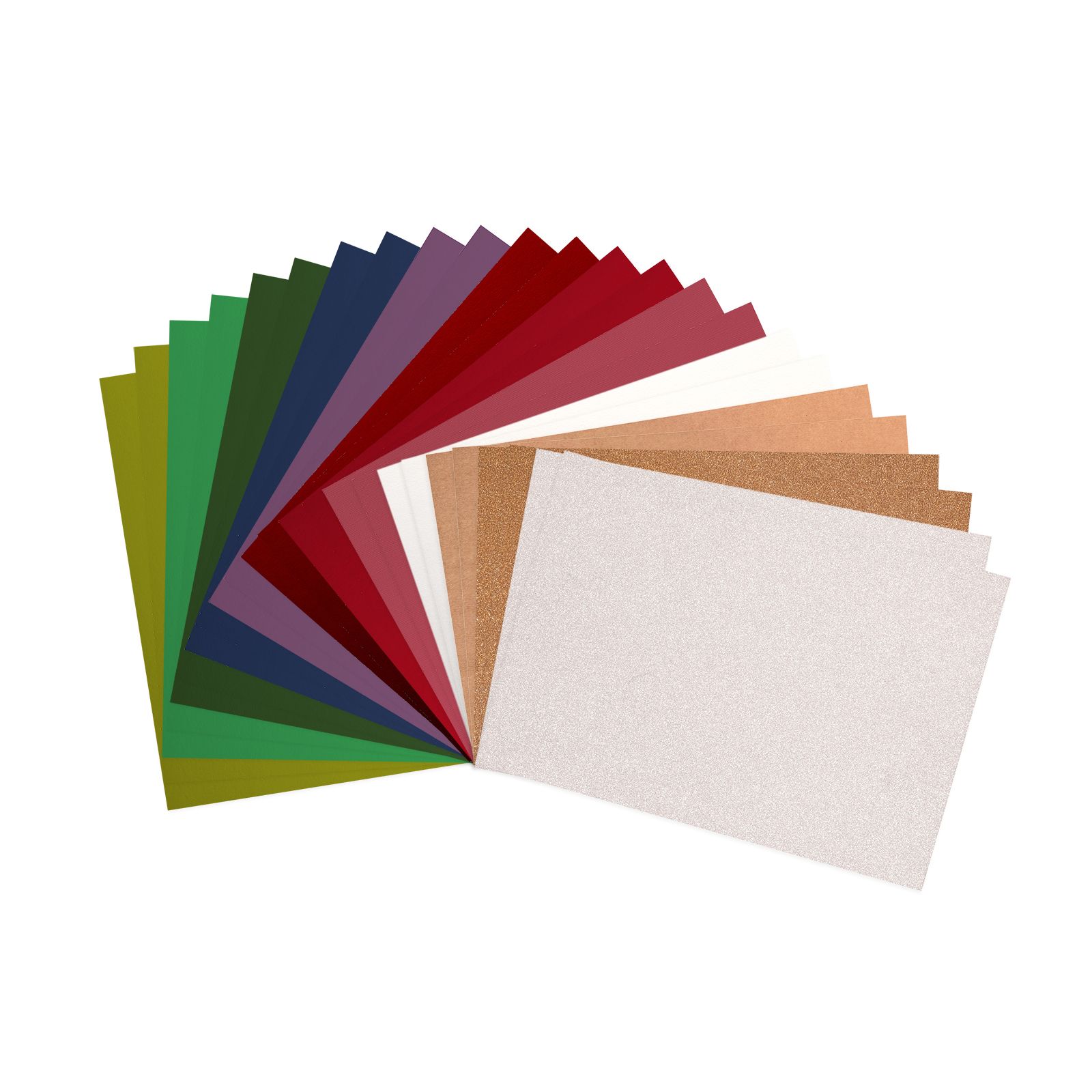 Vaessen Creative • Cardstock Papier A4 Kerst Multipack 24x 