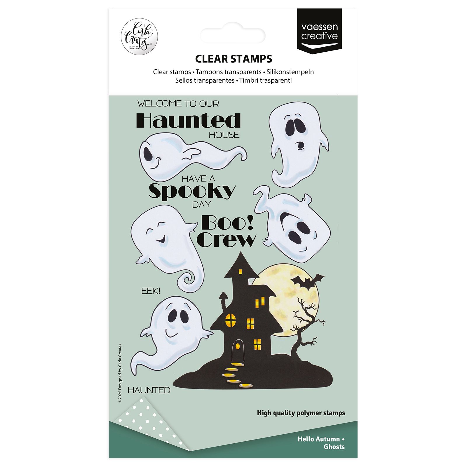 Vaessen Creative • Clear Stamps by Carla Creates Ghosts 19st.