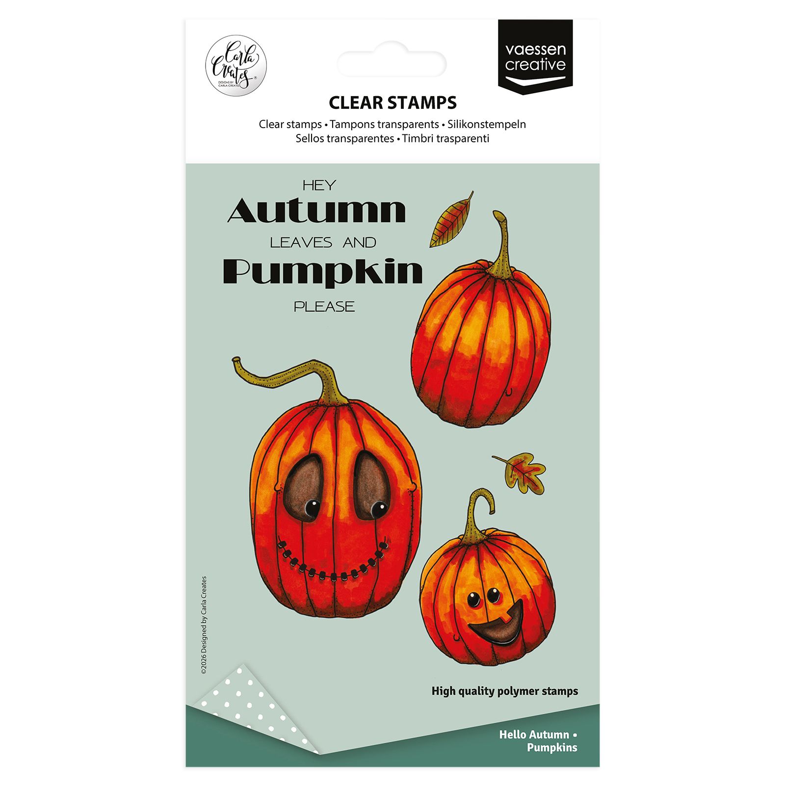 Vaessen Creative • Clear Stamps by Carla Creates Pumpkins 13st.