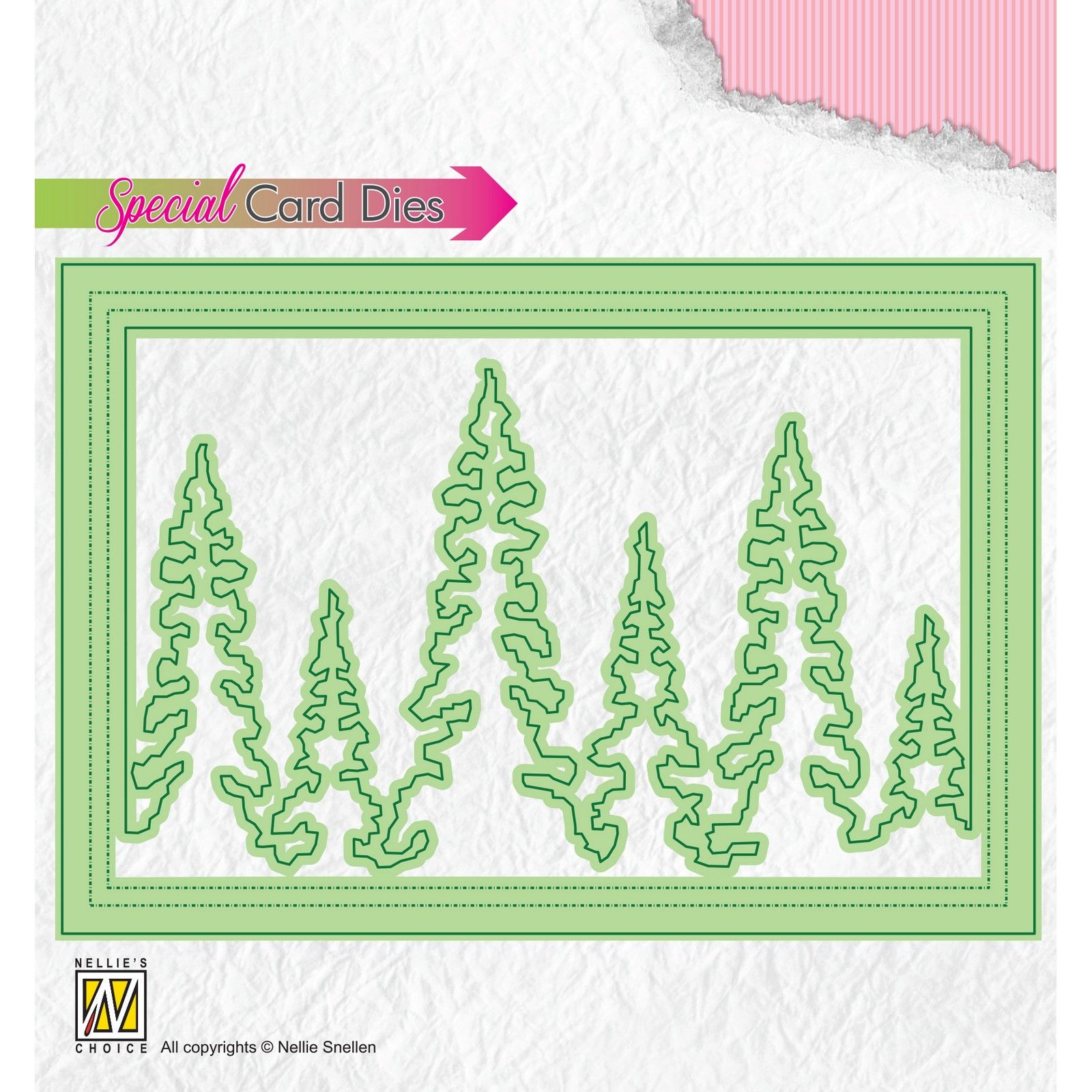 Nellie's Choice • Special Card Dies Shake Card Pinetrees