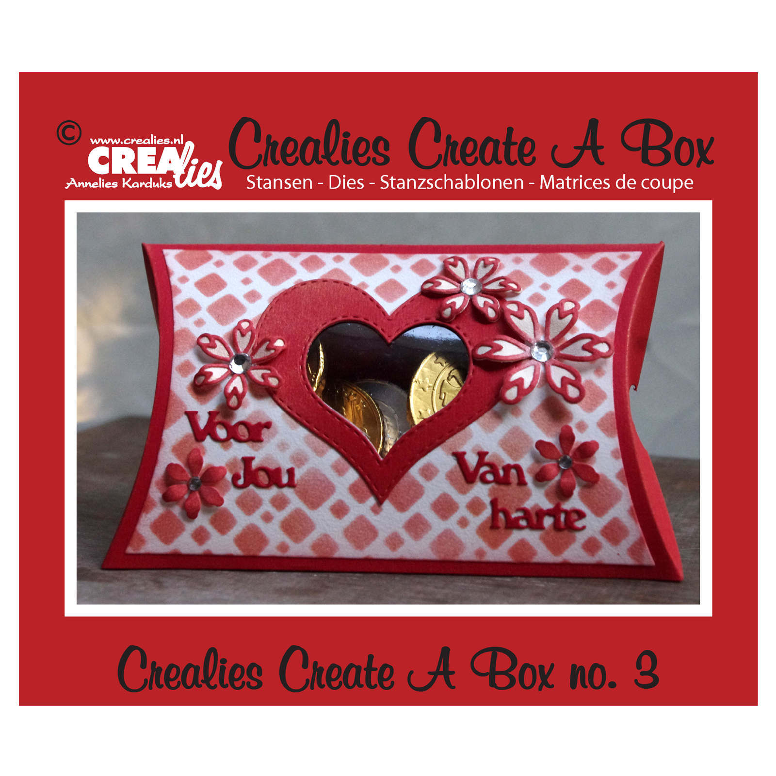Crealies • Create A Box Fustelle da taglio no.3 Pillowbox