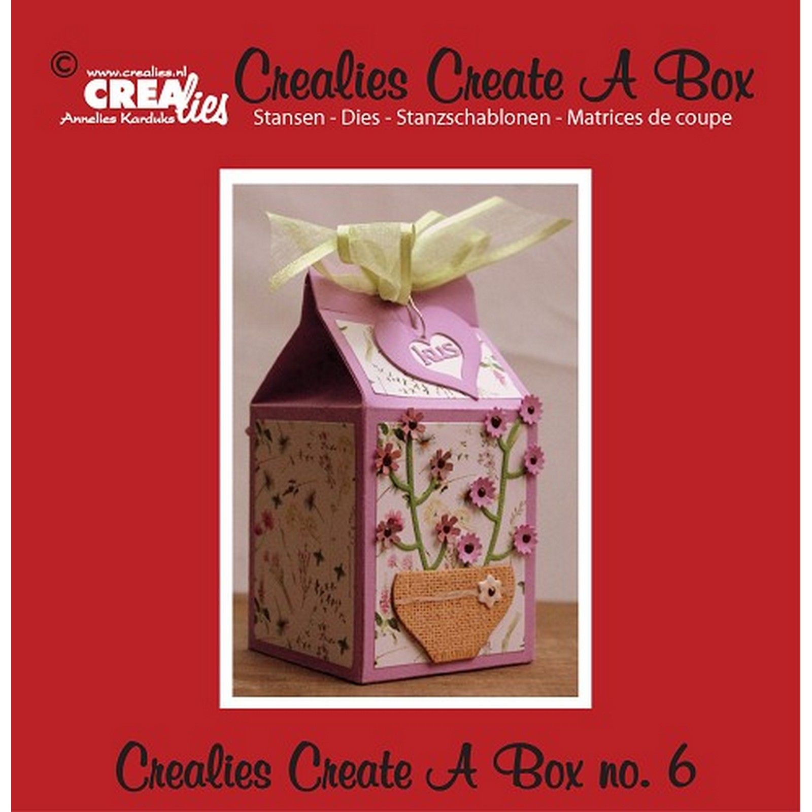 Crealies • Create A Box plantilla de corte no.6 Milk carton