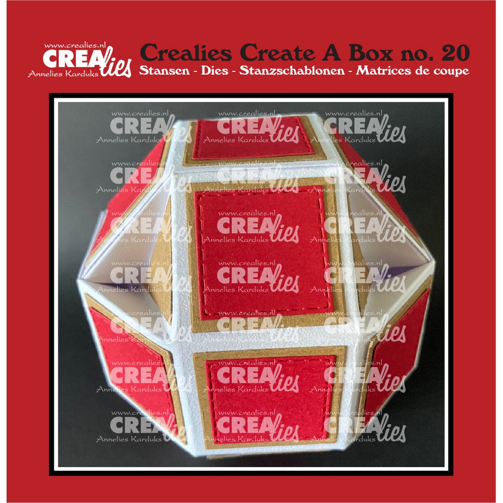 Crealies • Create A Box Disco Ball Box 