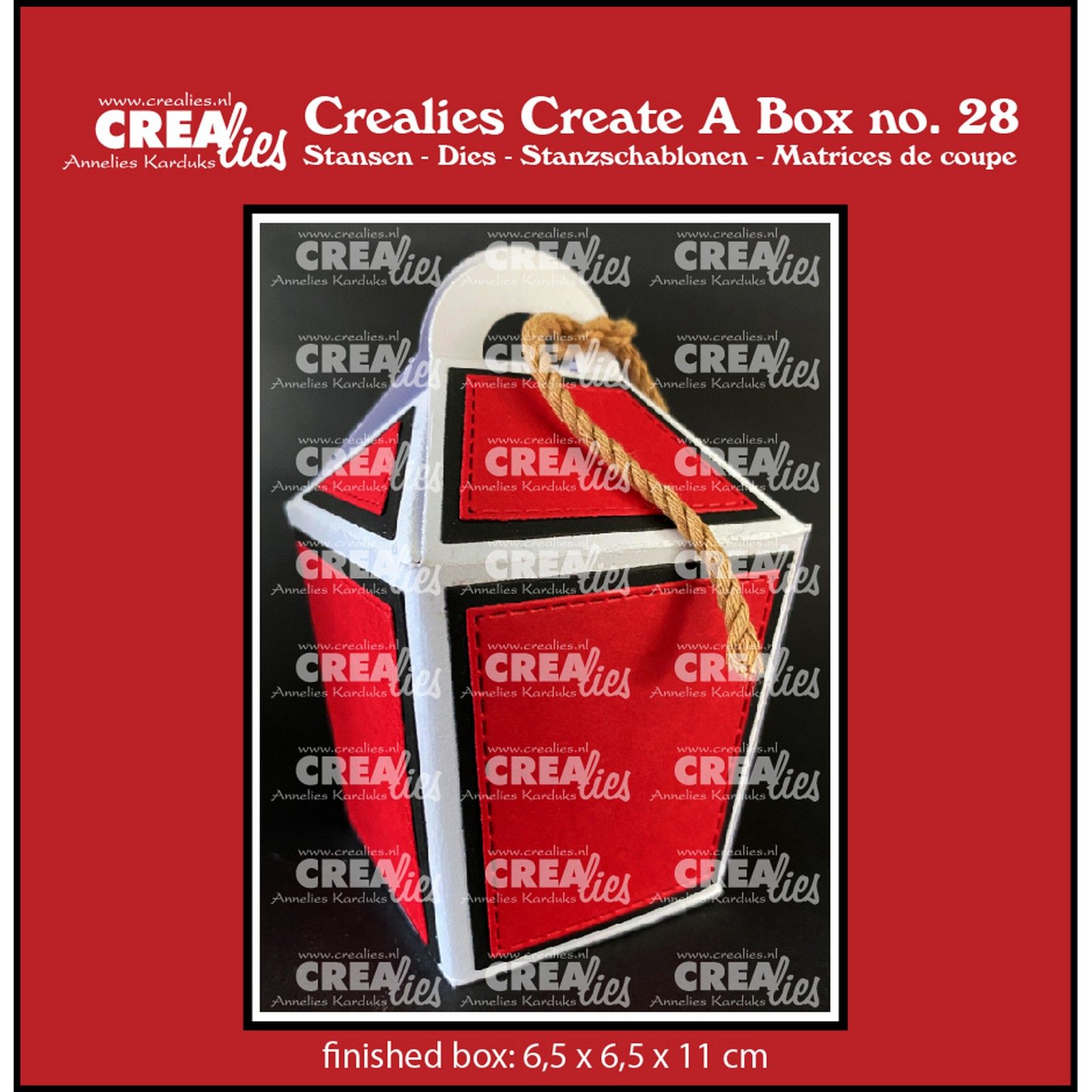 Crealies • Create A Box Closed Take Out Box With Handle 