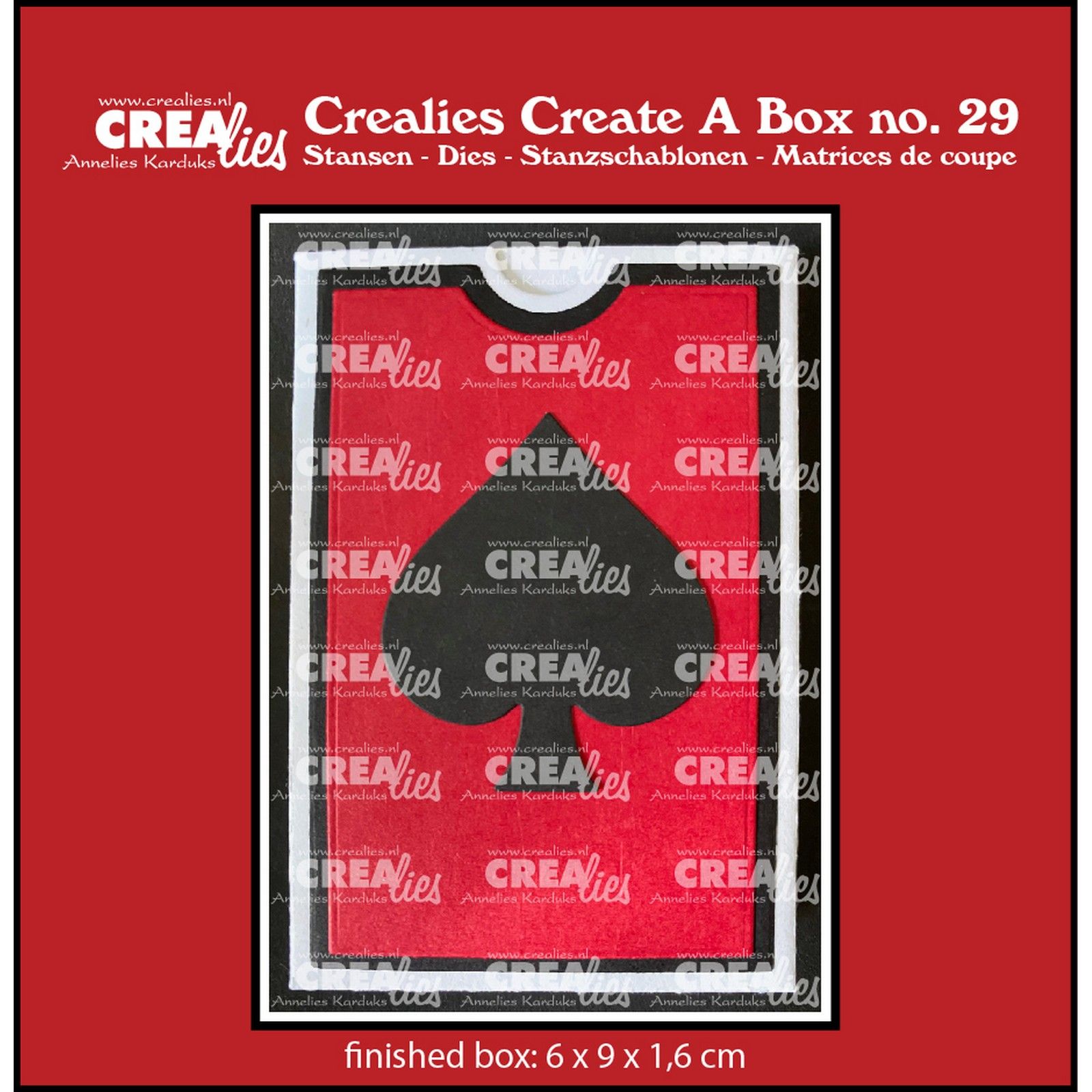 Crealies • Create A Box Box For Playing Cards