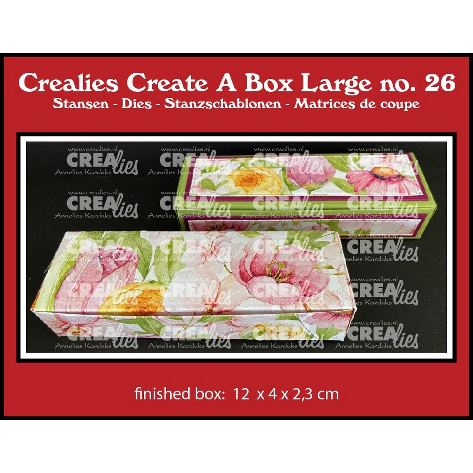 Crealies • Create A Box Large Tealight Box (Fits 3 Tealights In A Row)