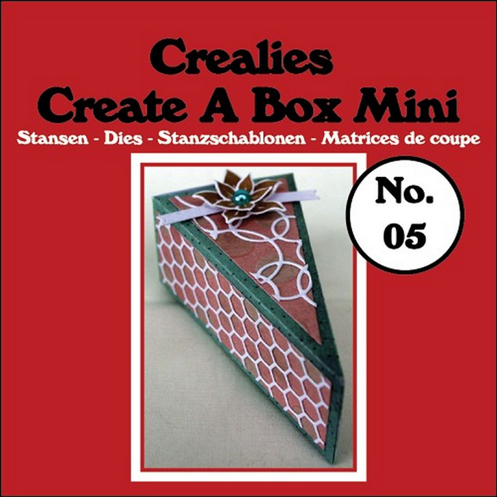 Crealies • Create A Box mini plantilla de corte no.05 Piece of cake