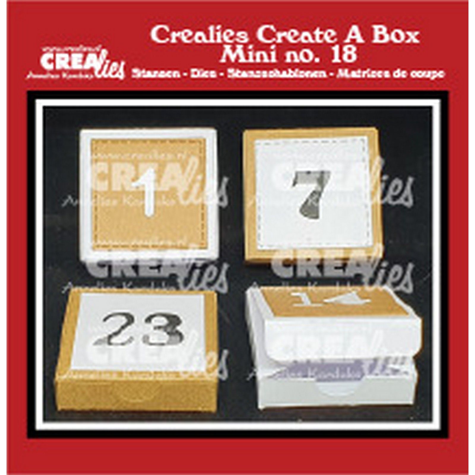 Crealies • Create A Box Mini dies Adventsdoosje met cijfers