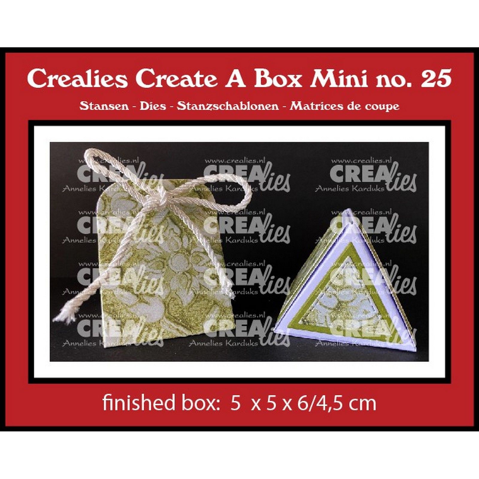 Crealies • Create A Box Mini Driehoek Doosje Mini