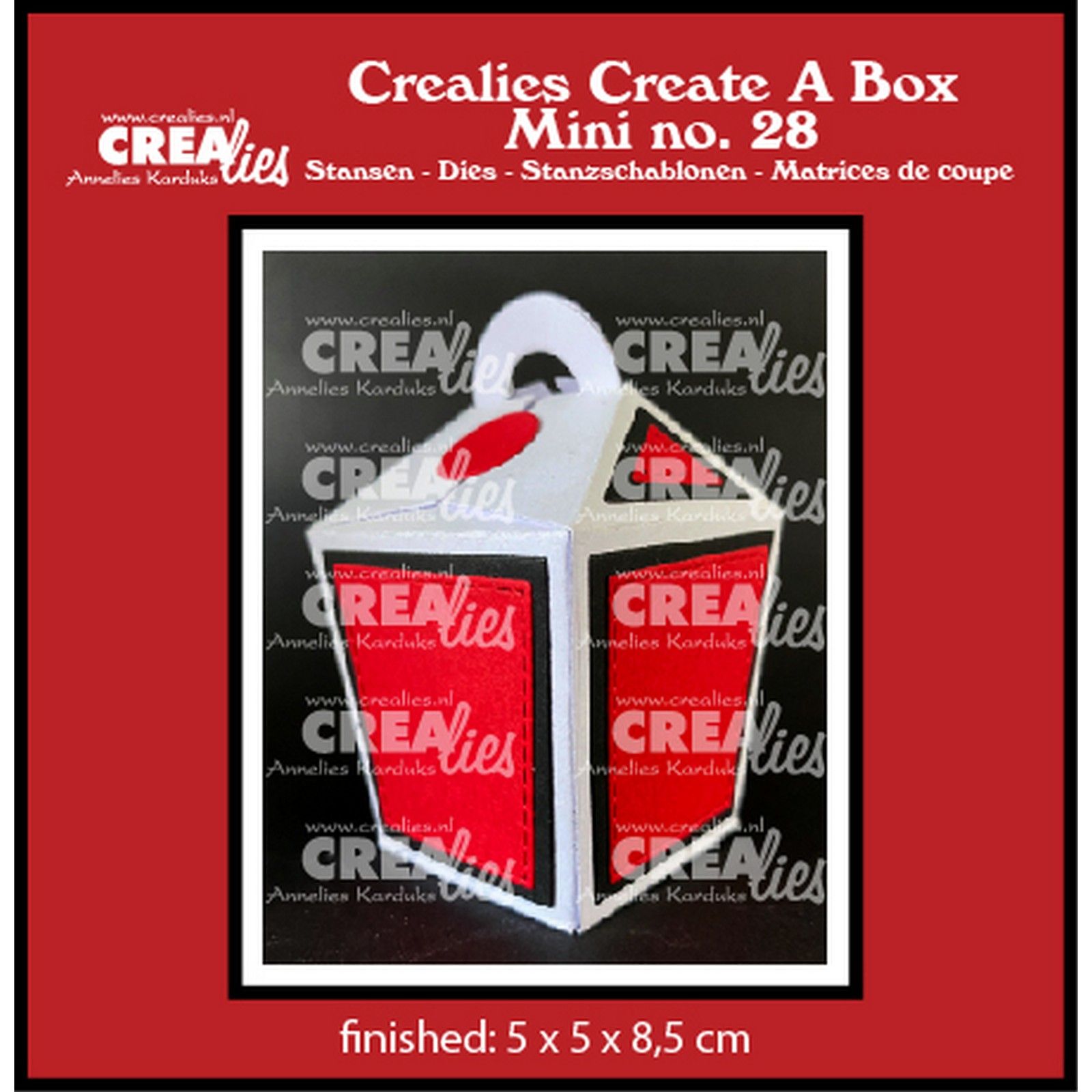 Crealies • Create A Box Mini Closed Take Out Box With Handle Mini