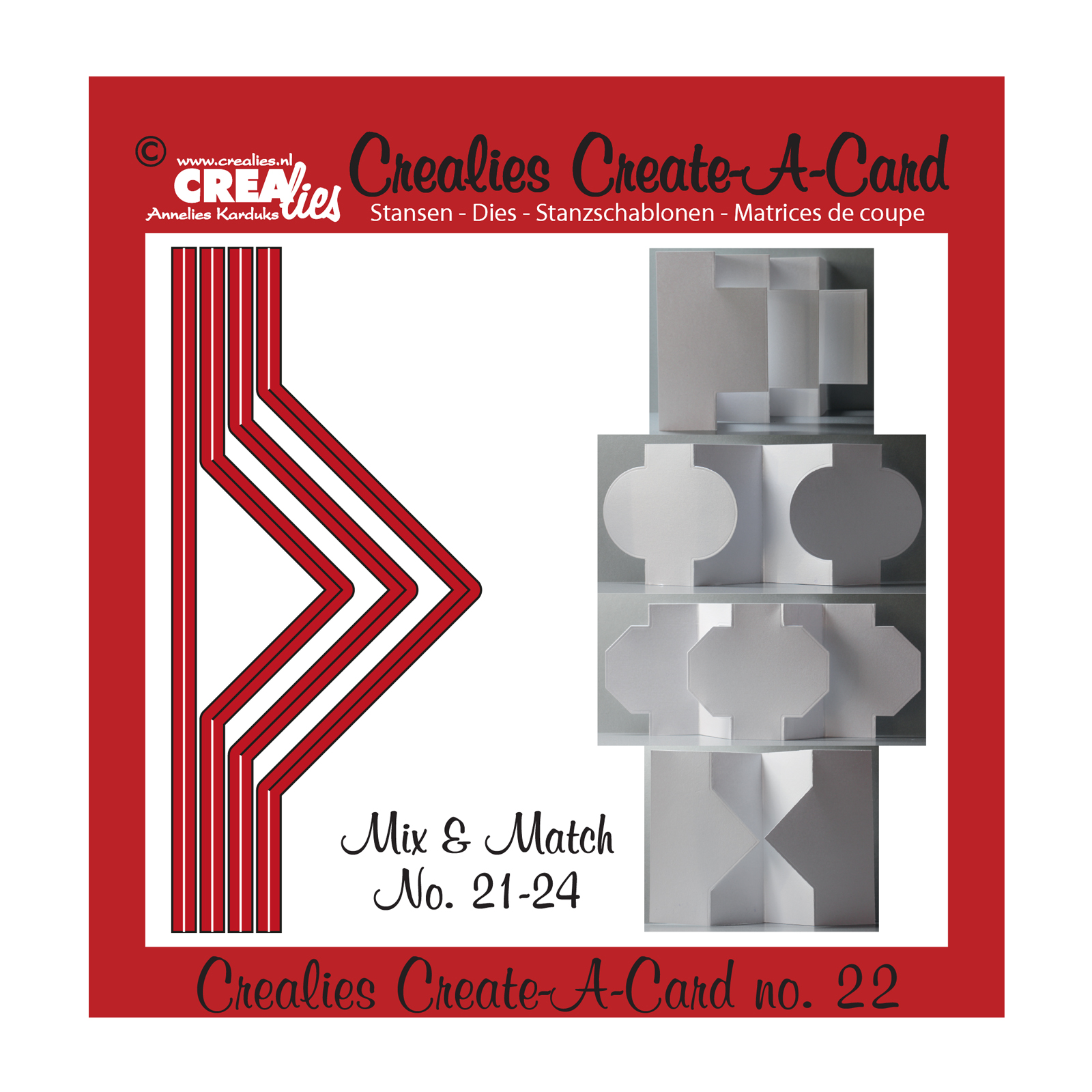 Crealies • Create A Card cutting die no.22