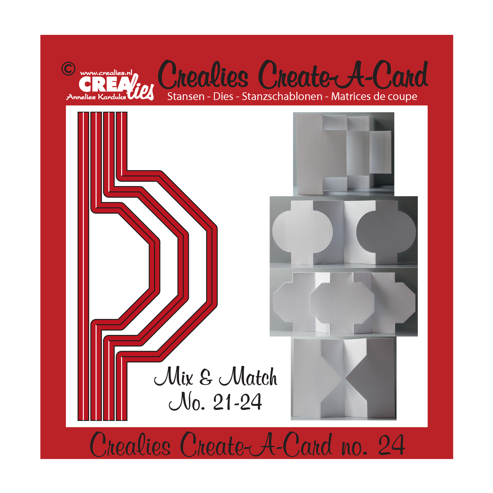 Crealies • Create A Card plantilla de corte no.24