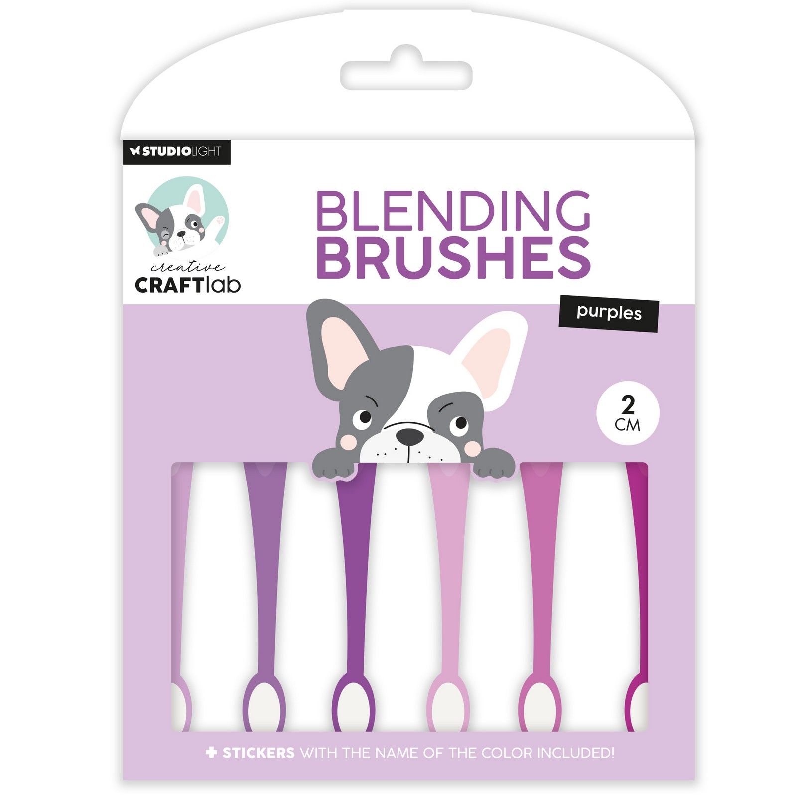 Creative Craftlab • Essentials Blending Brushes 2cm Soft Brush Purples