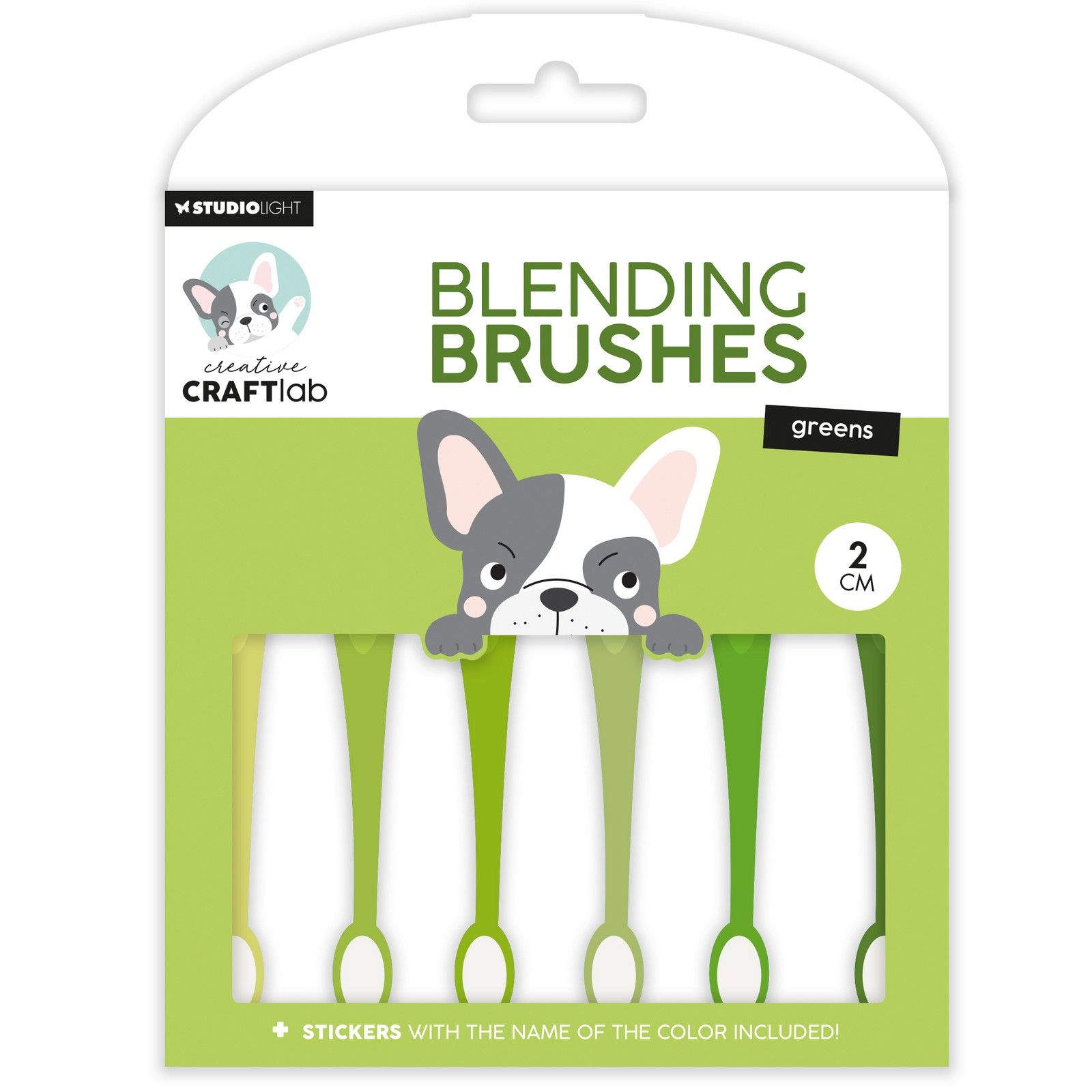 Creative Craftlab • Essentials Blending Brushes 2cm Soft Brush Greens