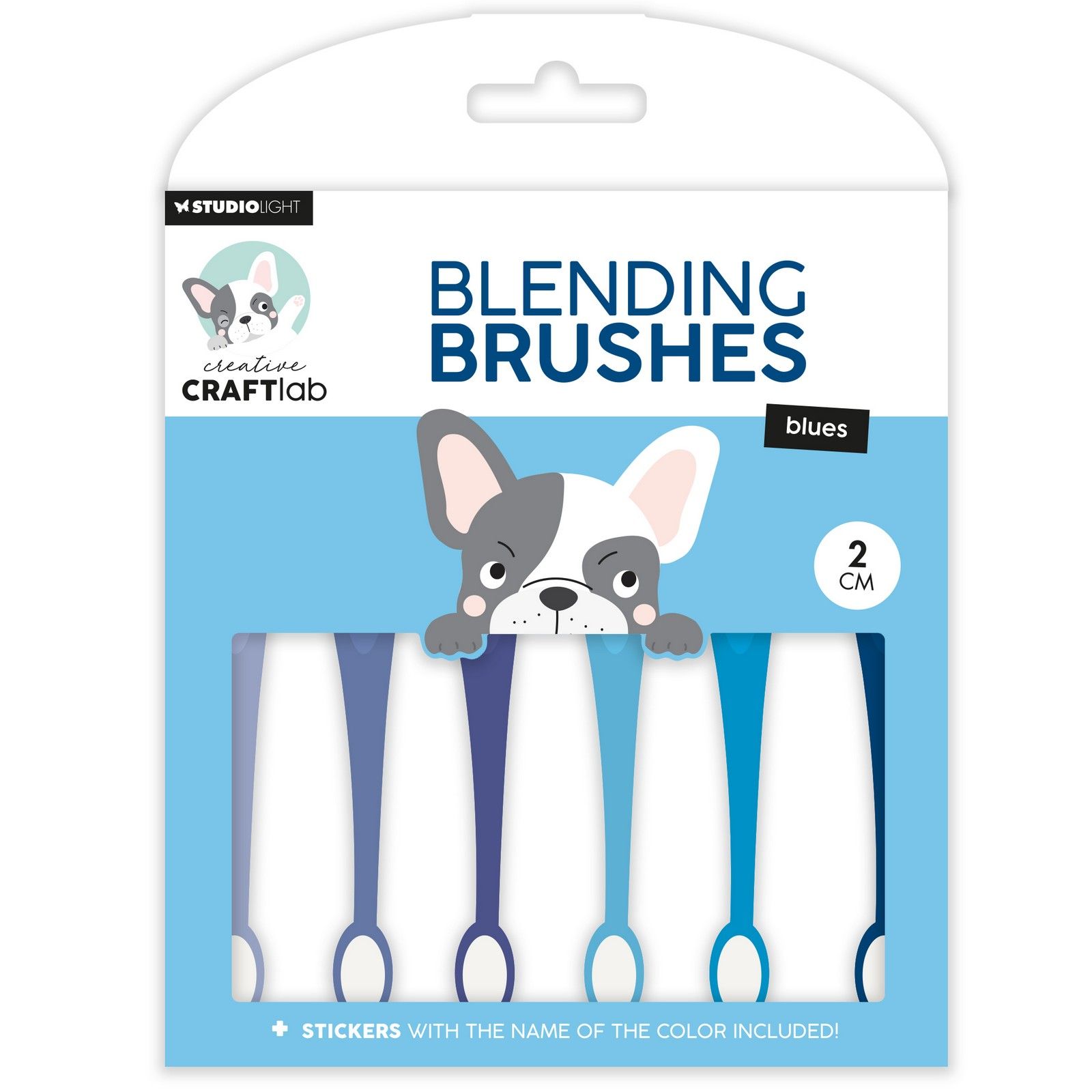 Creative Craftlab • Essentials Blending Brushes 2cm Soft Brush Blues