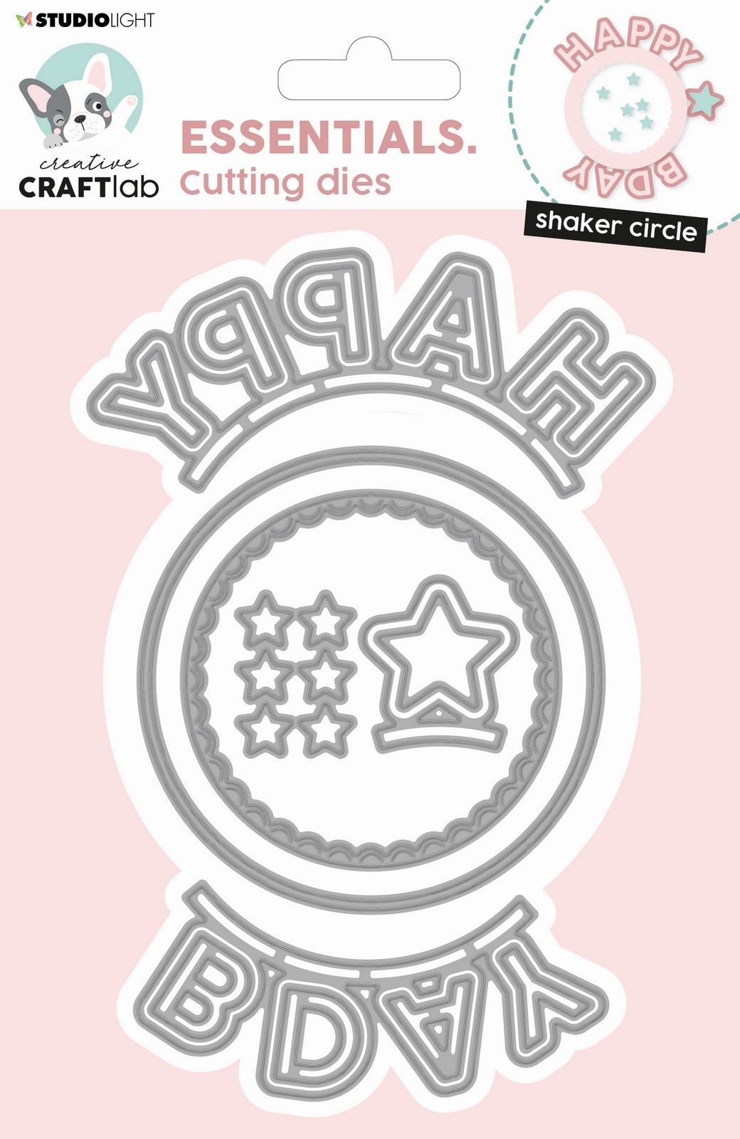 Creative Craftlab • Essentials cutting dies shaker Circle Happy birthday