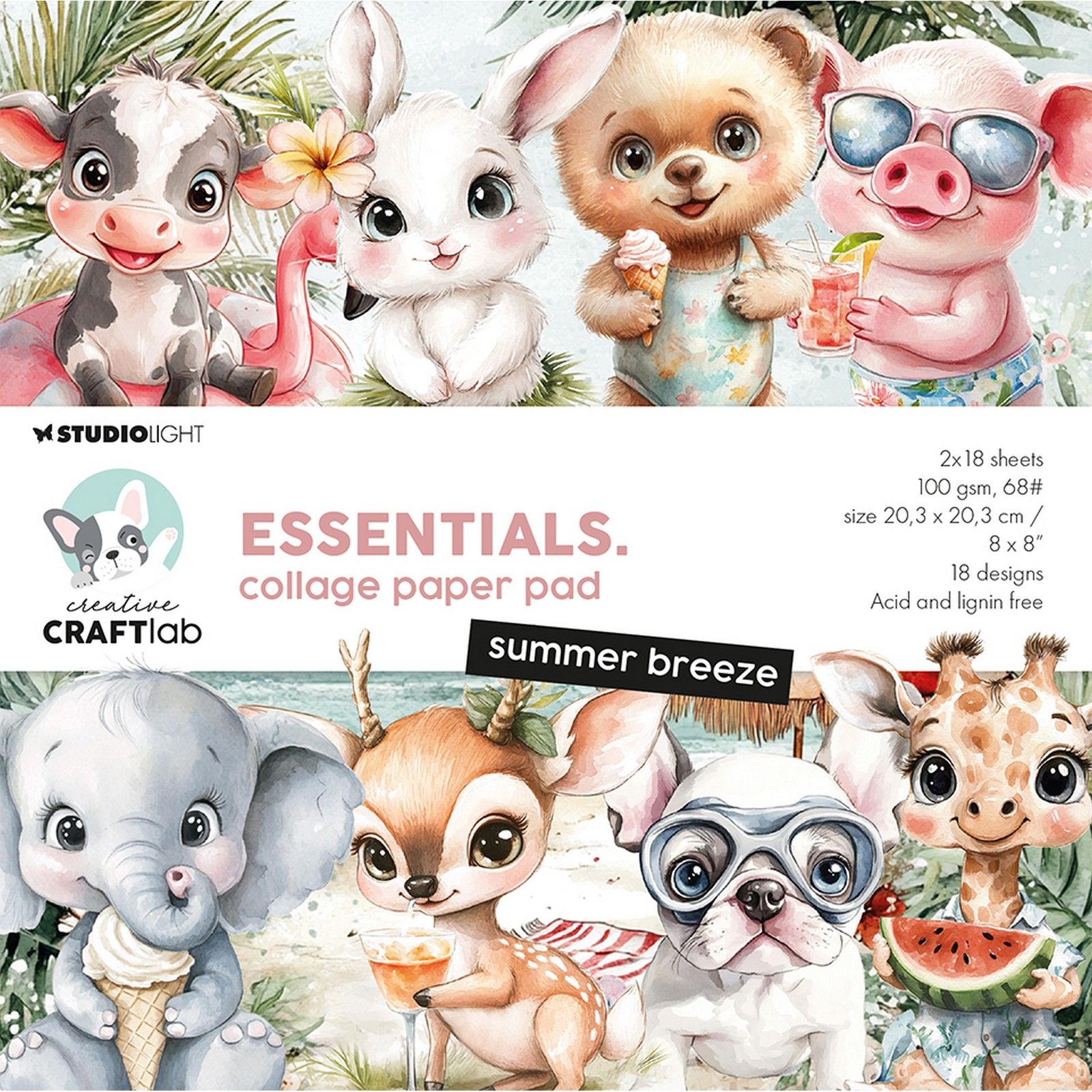 Creative Craftlab • Essentials Collage Paper Pad Summer Breeze