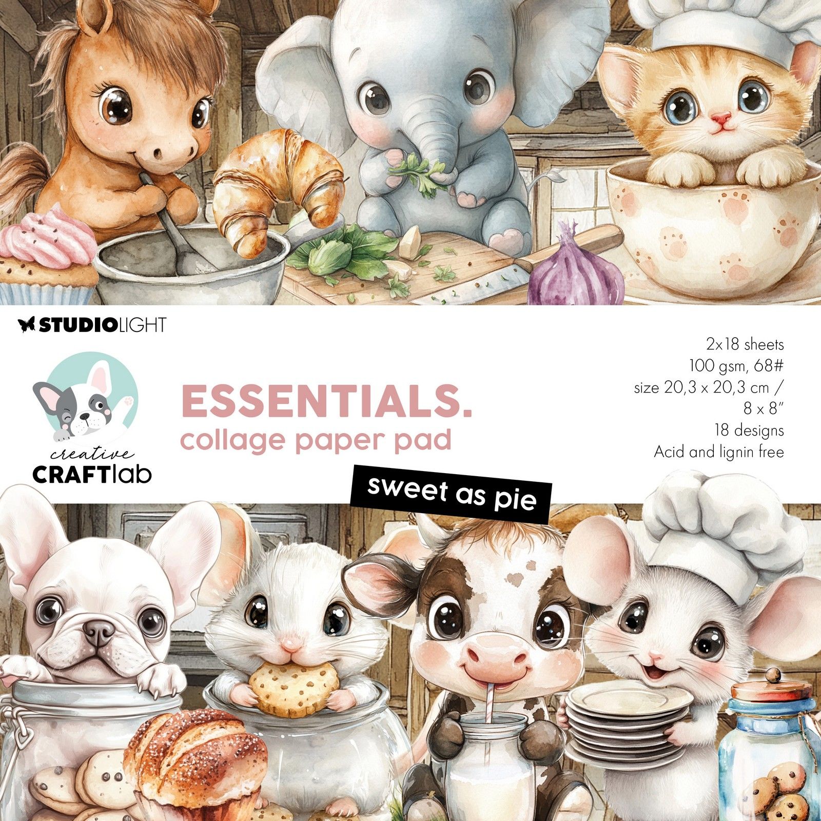 Creative Craftlab • Essentials Collage Paper Pad Sweet As Pie