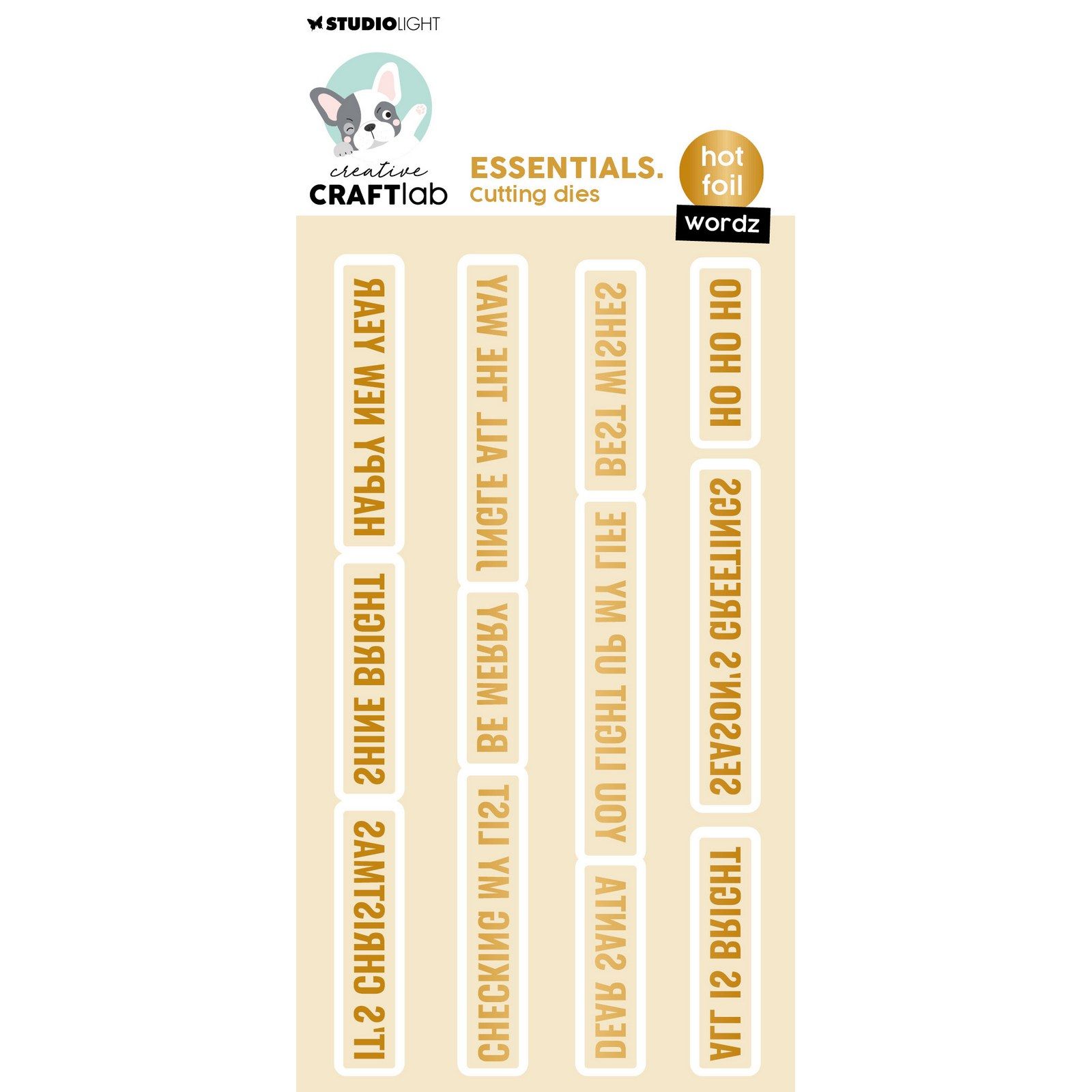 Creative Craftlab • Essentials Hot Foil Cutting Die Wordz