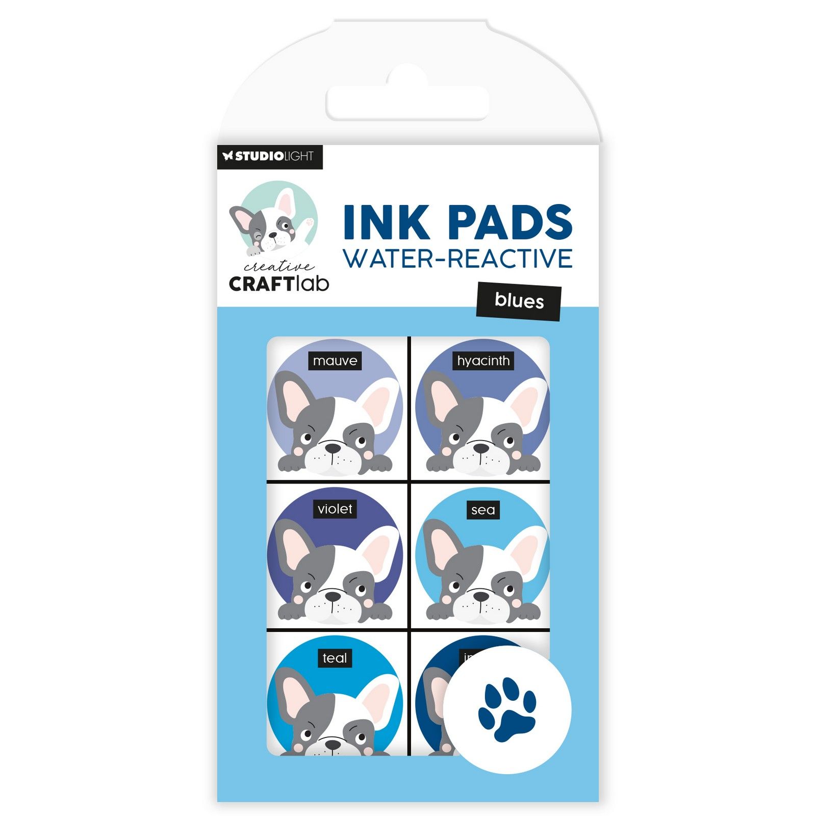 Creative Craftlab • Essentials Ink Pads Water-Reactive Blues