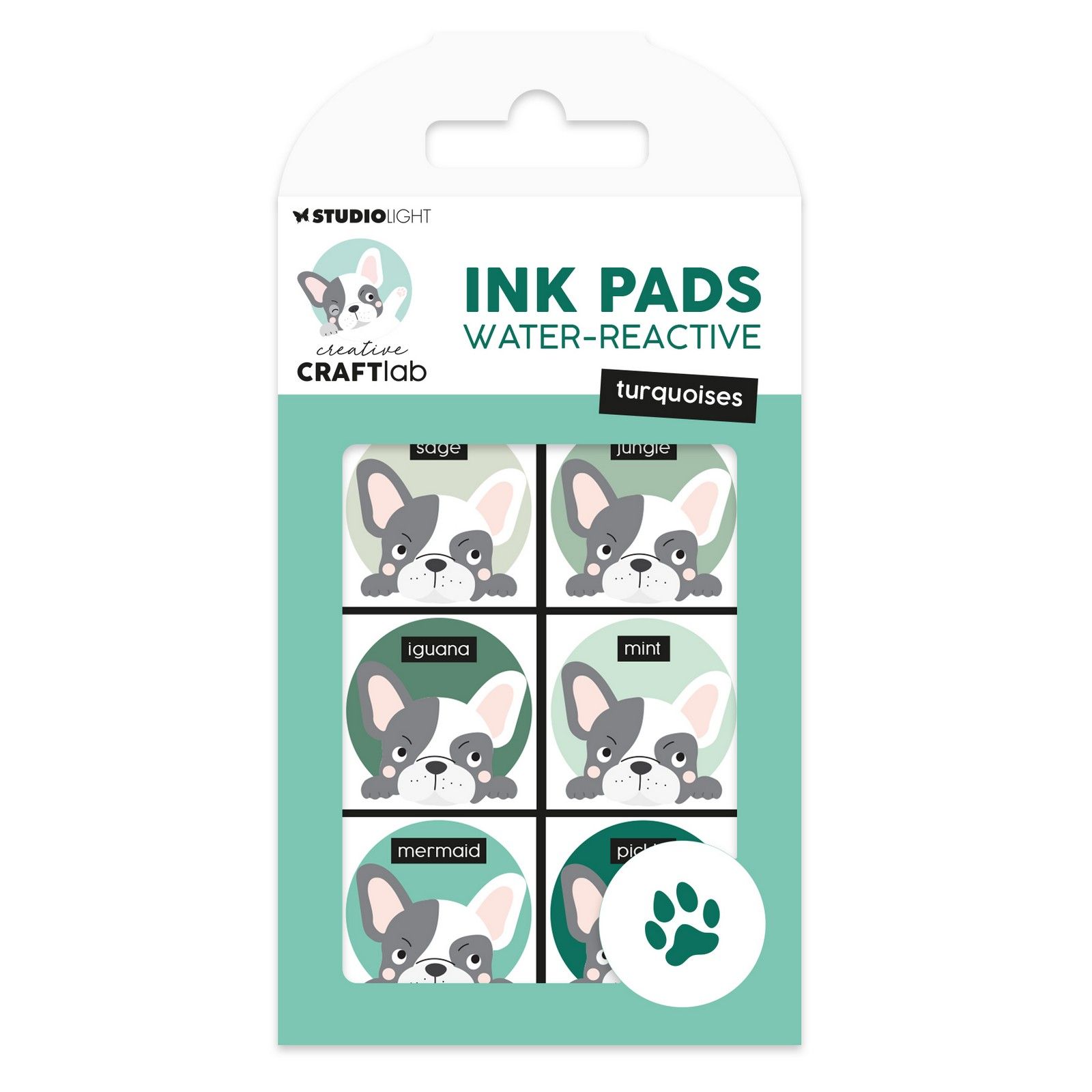 Creative Craftlab • Essentials Ink Pads Water-Reactive Turquoises
