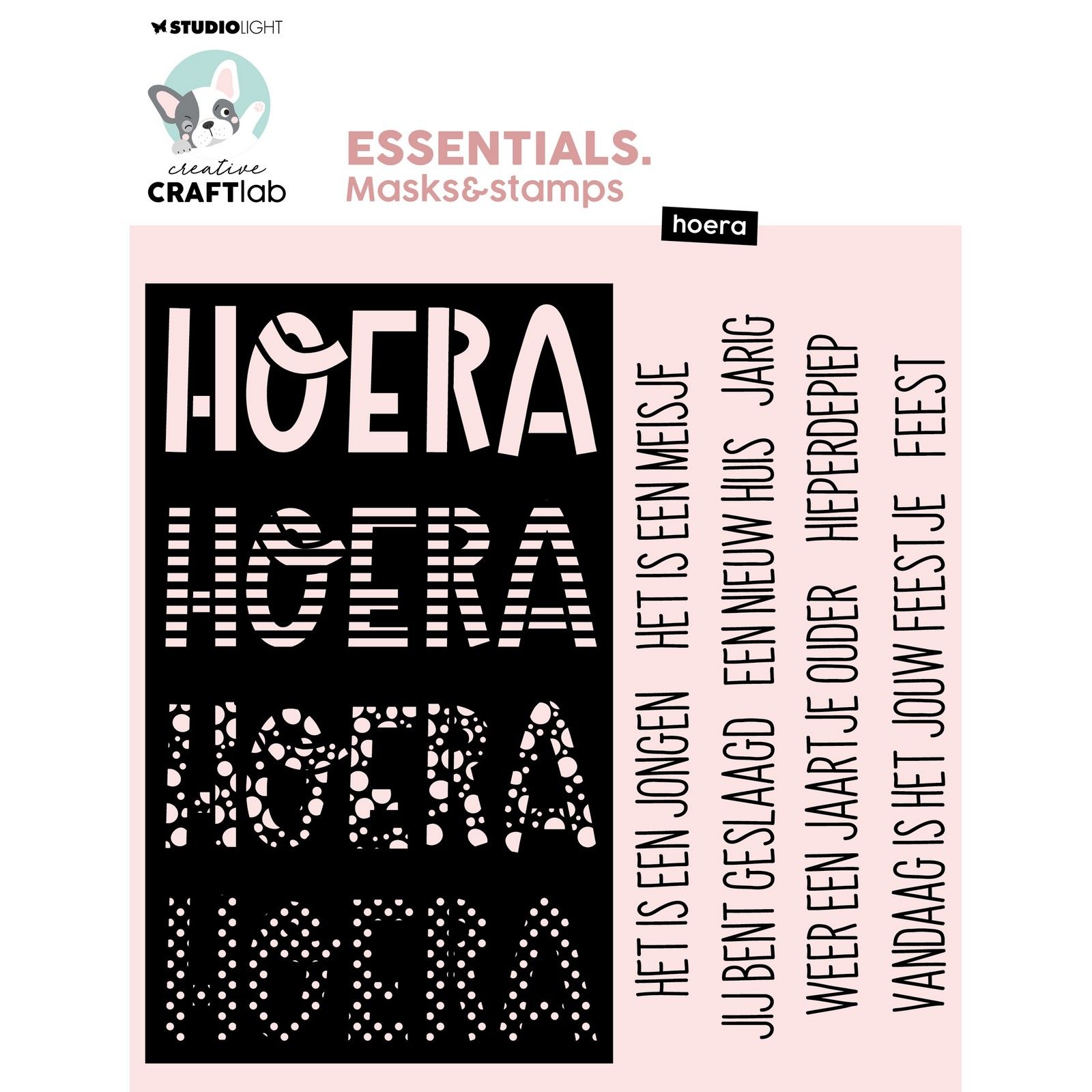 Creative Craftlab • Essentials Masks & Stamps Hoera