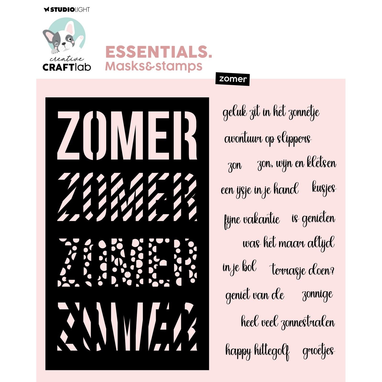 Creative Craftlab • Essentials Mask & stamps Zomer