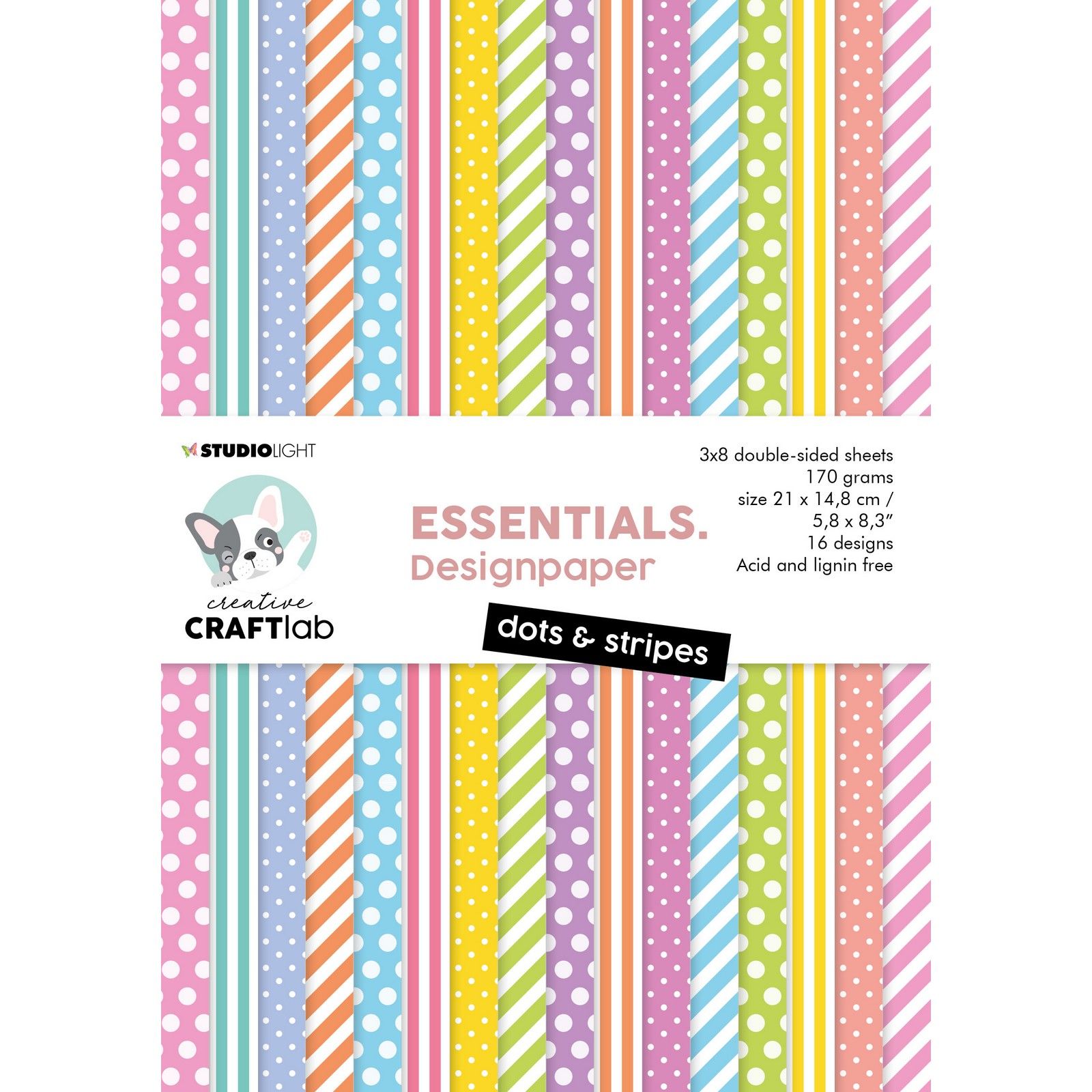 Creative Craftlab • Essentials Paper Pad Dots & Stripes