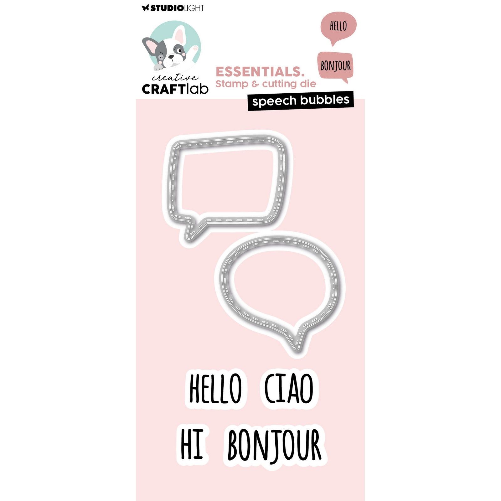 Creative Craft Lab • Essentials Stamp & Cutting Die Speech Bubbles