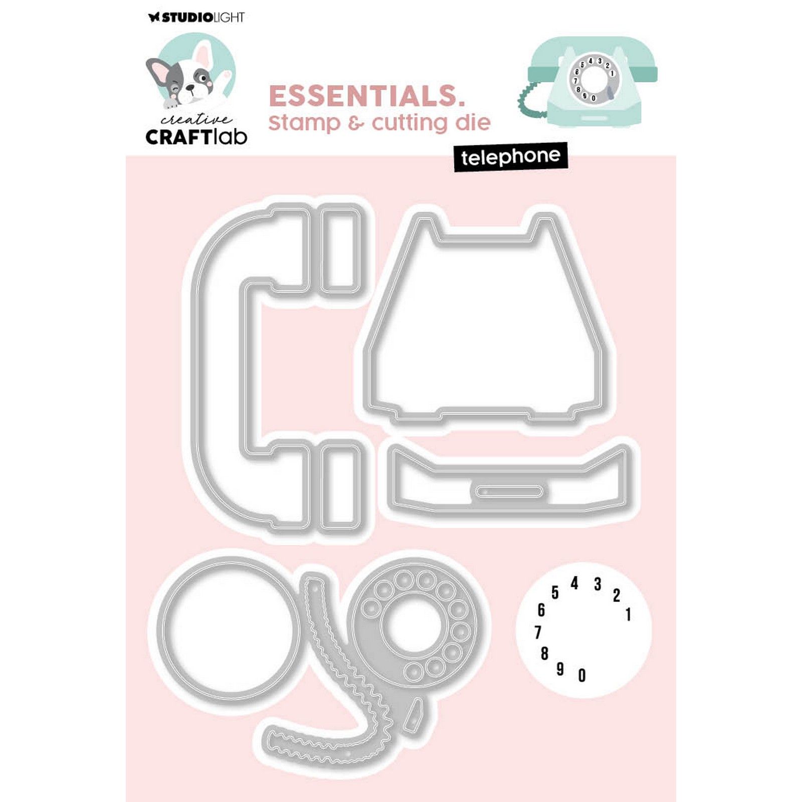 Creative Craft Lab • Essentials Stamp & Cutting Die Telephone