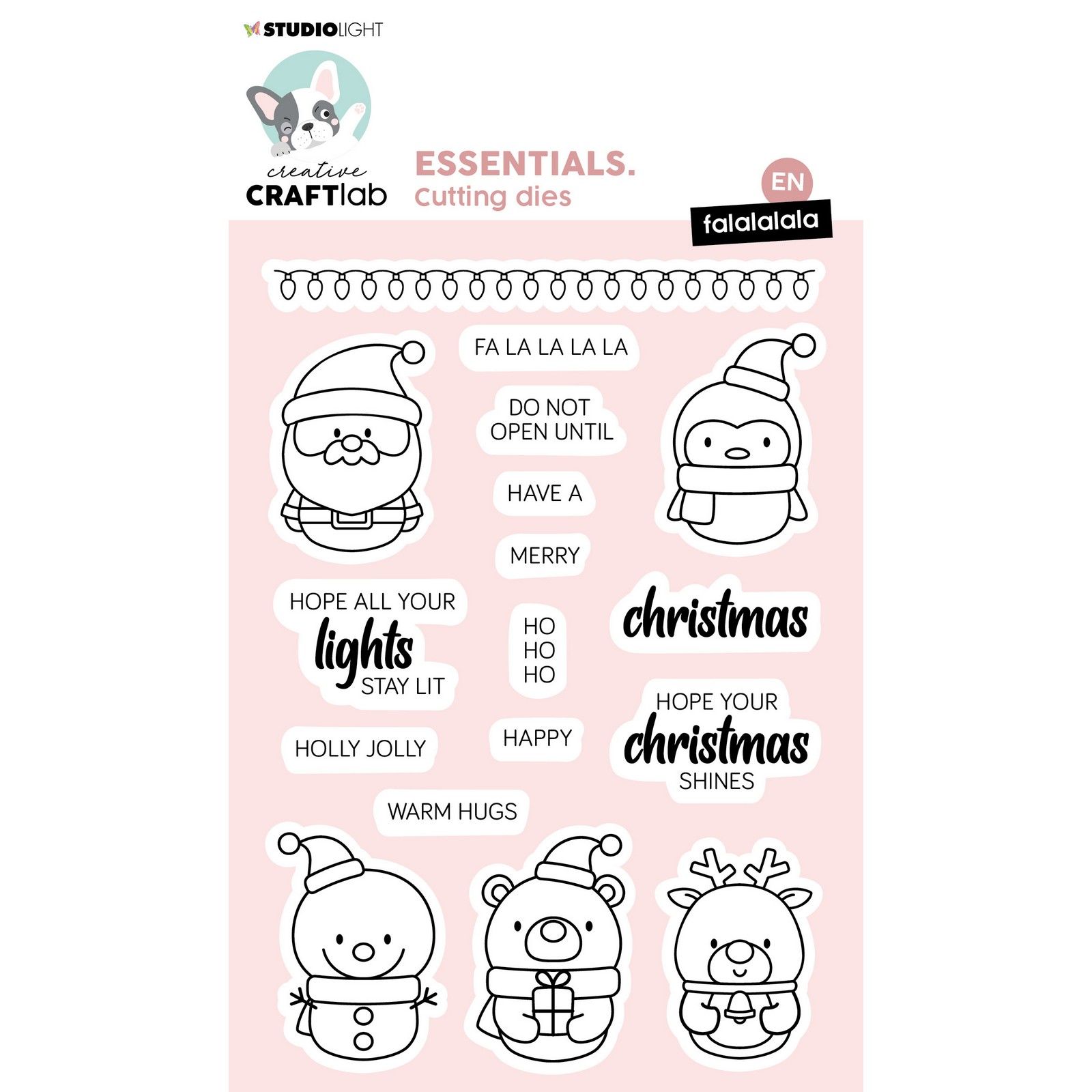 Creative Craftlab • Essentials Clear Stamp Fa la la la la