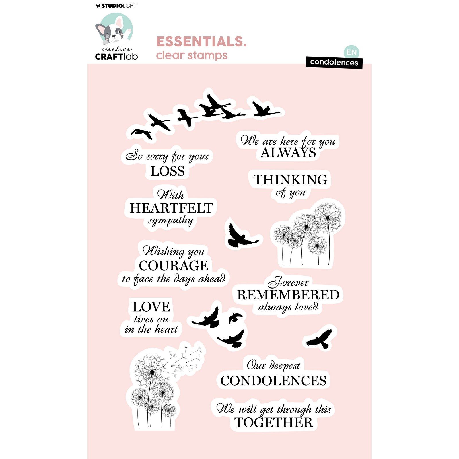 Creative Craftlab • Essentials Clear Stamp Condolences