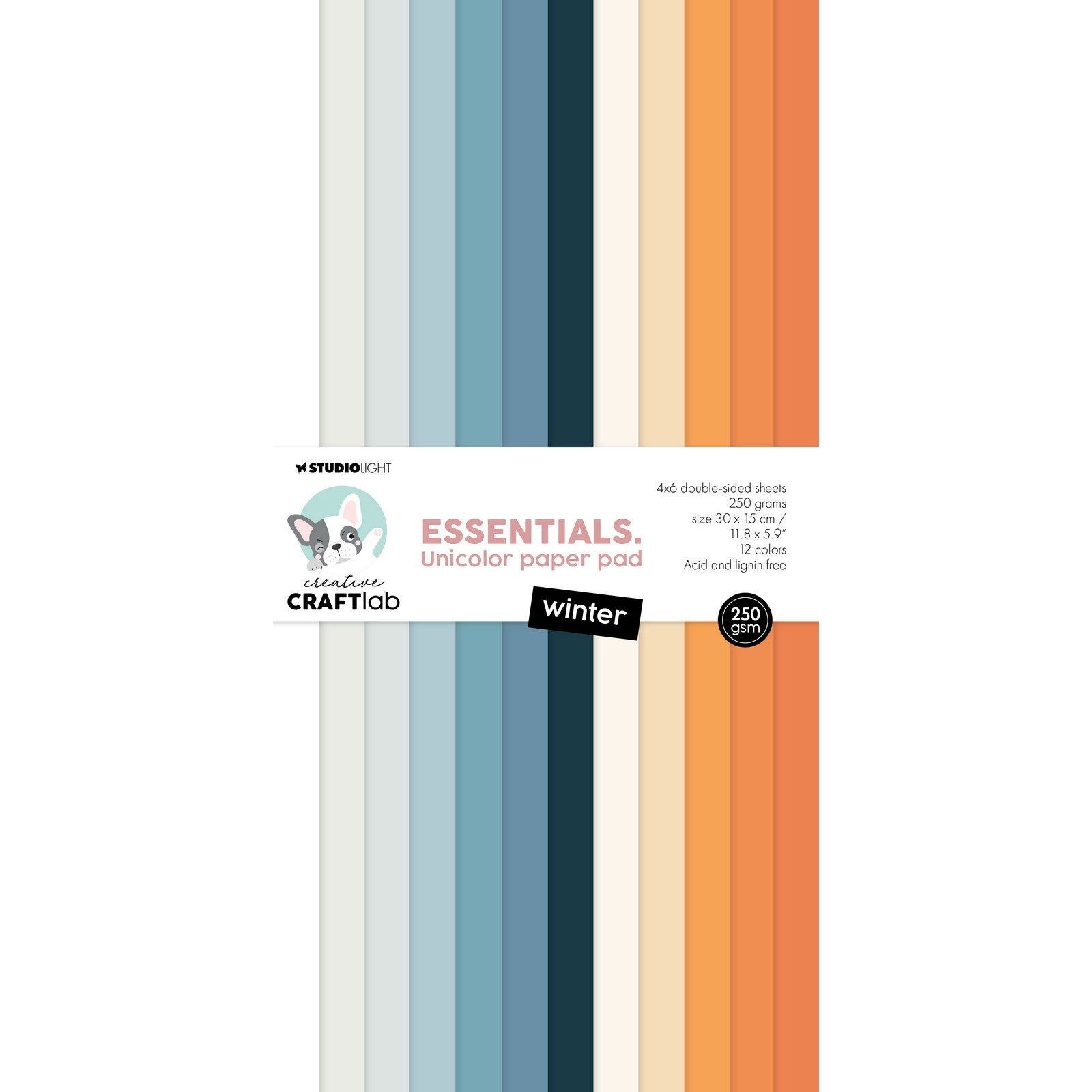 Creative Craftlab • Essentials Unicolor Paper Pad Winter