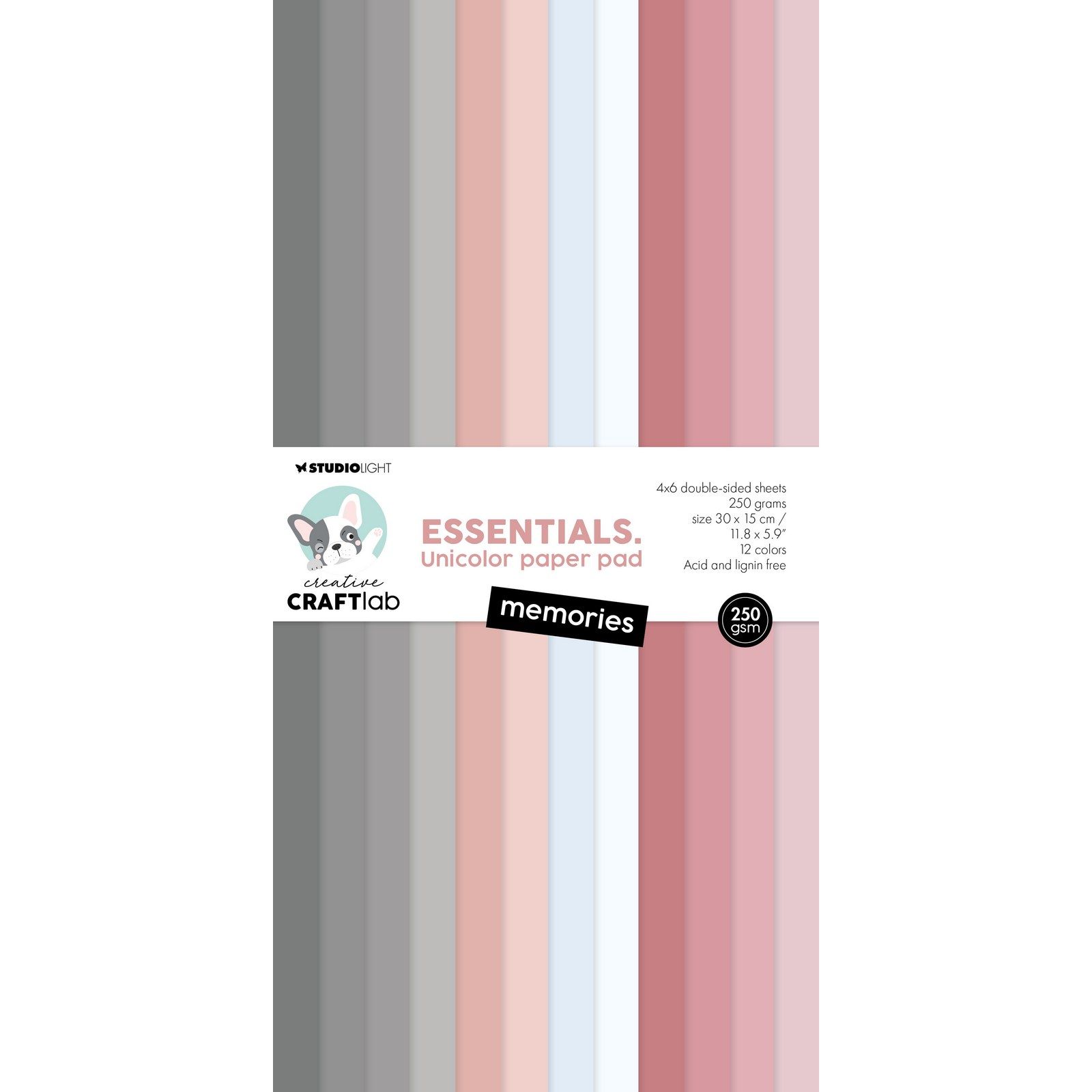 Creative Craftlab • Essentials Unicolor Paper Pad Memories