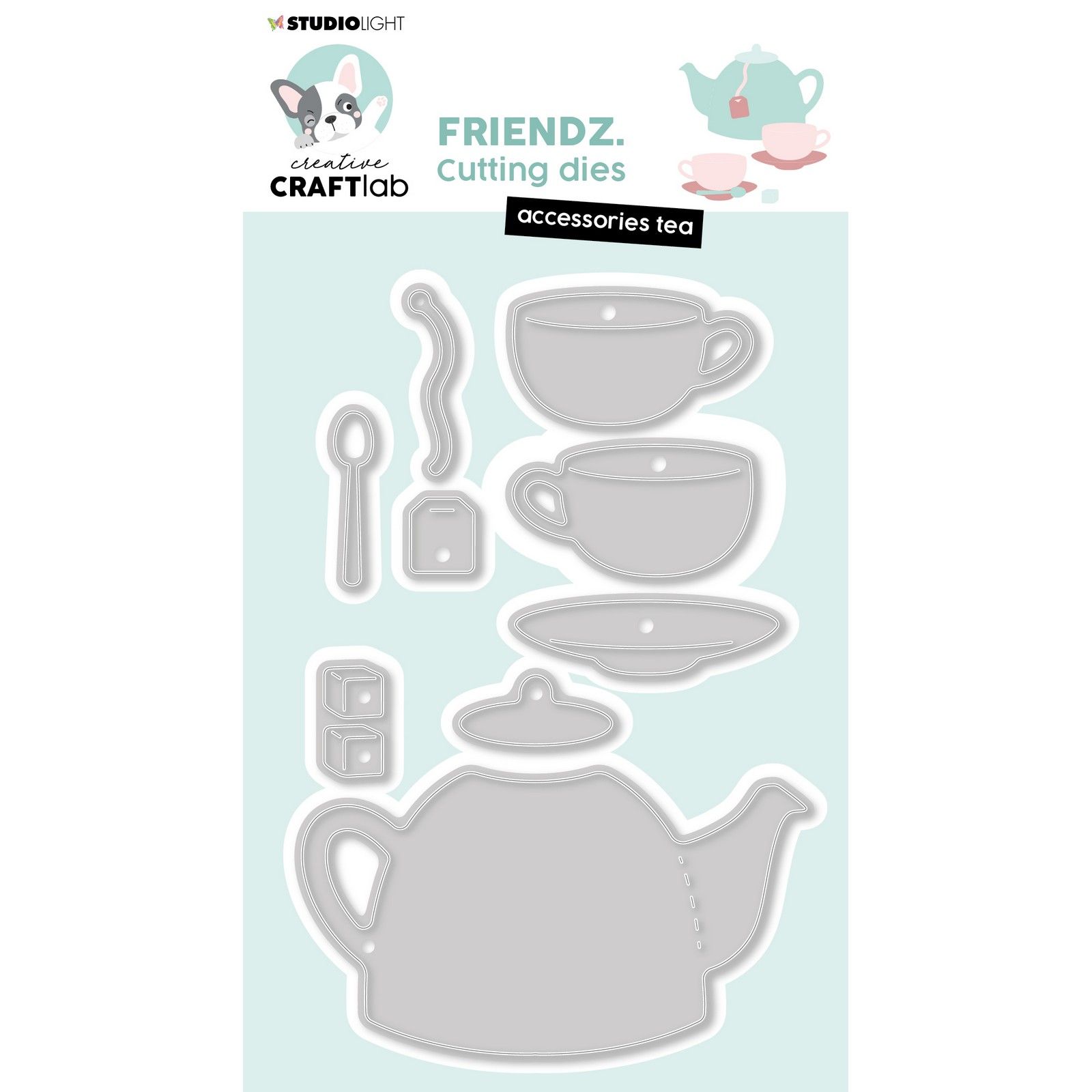 Creative Craftlab • Friendz Stanzschablone Accessoires Tea